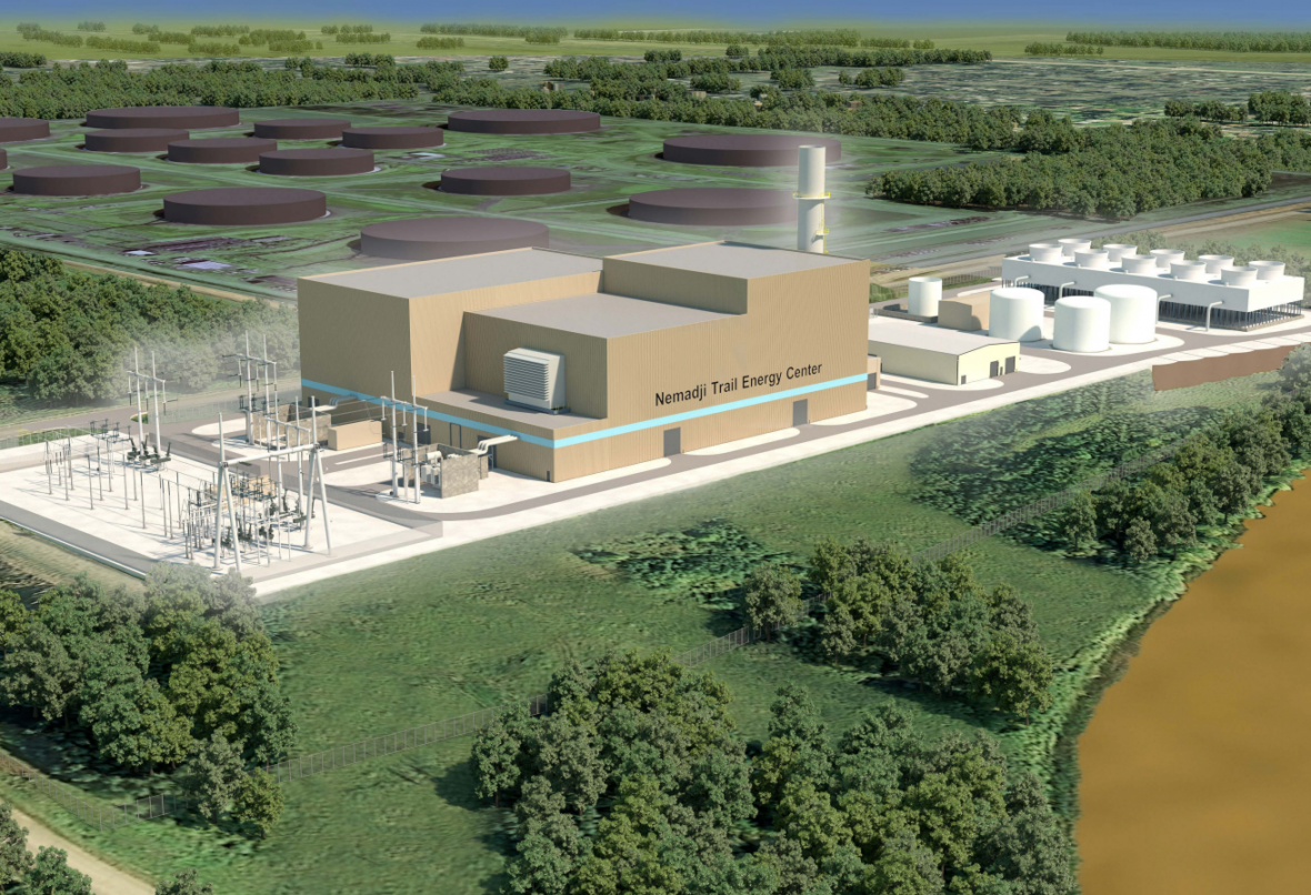 rendering of natural gas plant