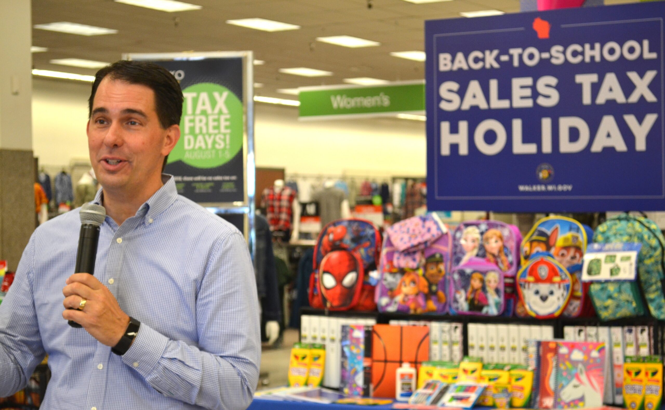 Walker Touts Back-To-School Sales Tax Holiday Starting Wednesday