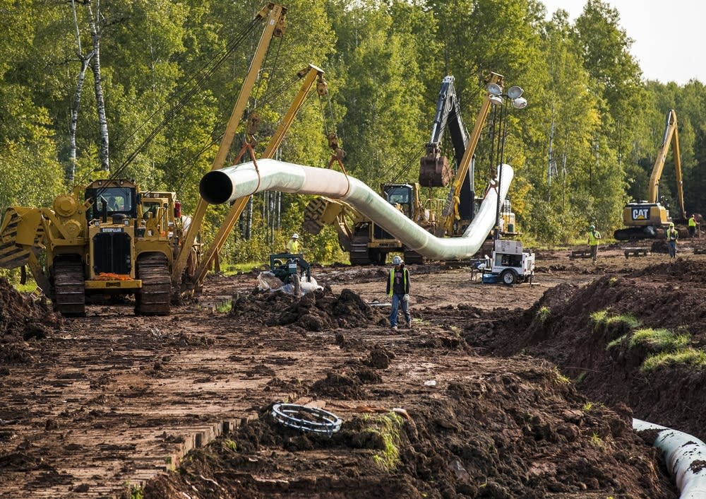 Line 3 pipeline construction in Wisconsin