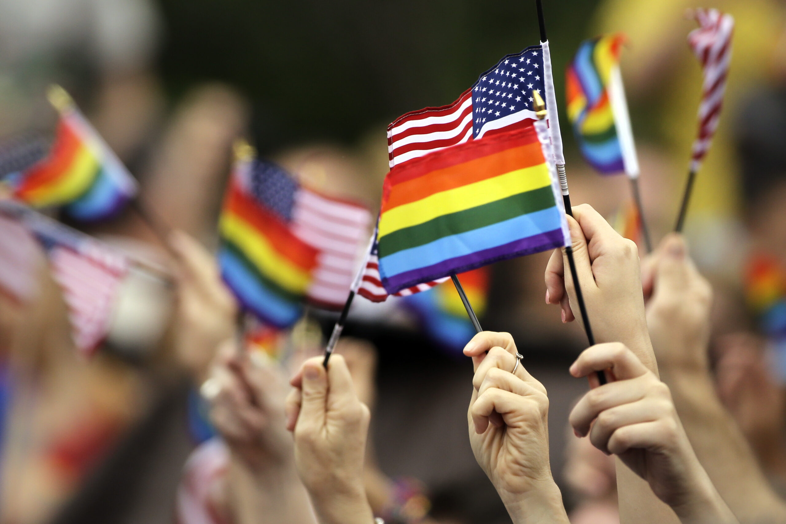 LGBT and United States flag