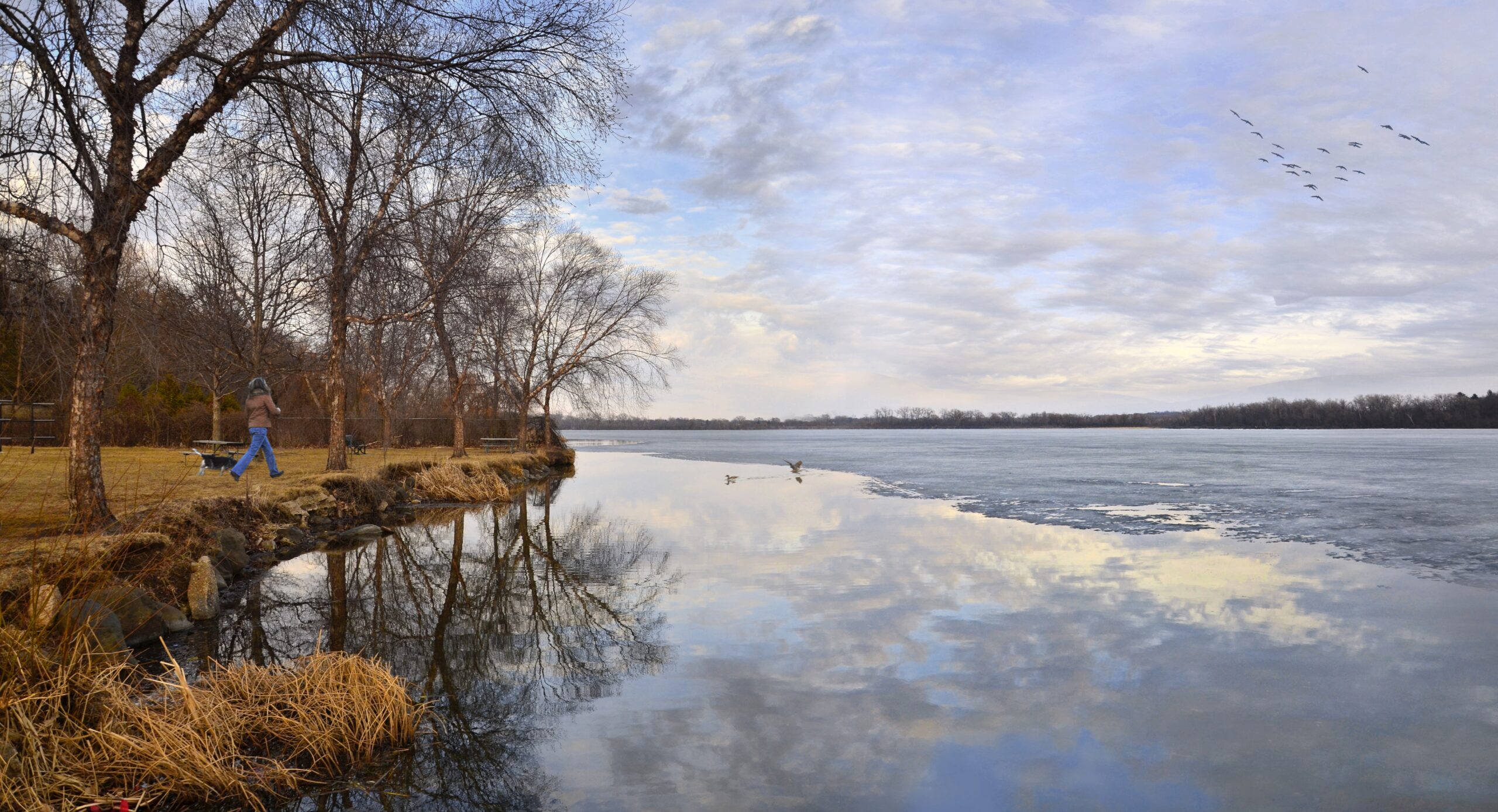 Spring thaw at Madison's Lake Wingra