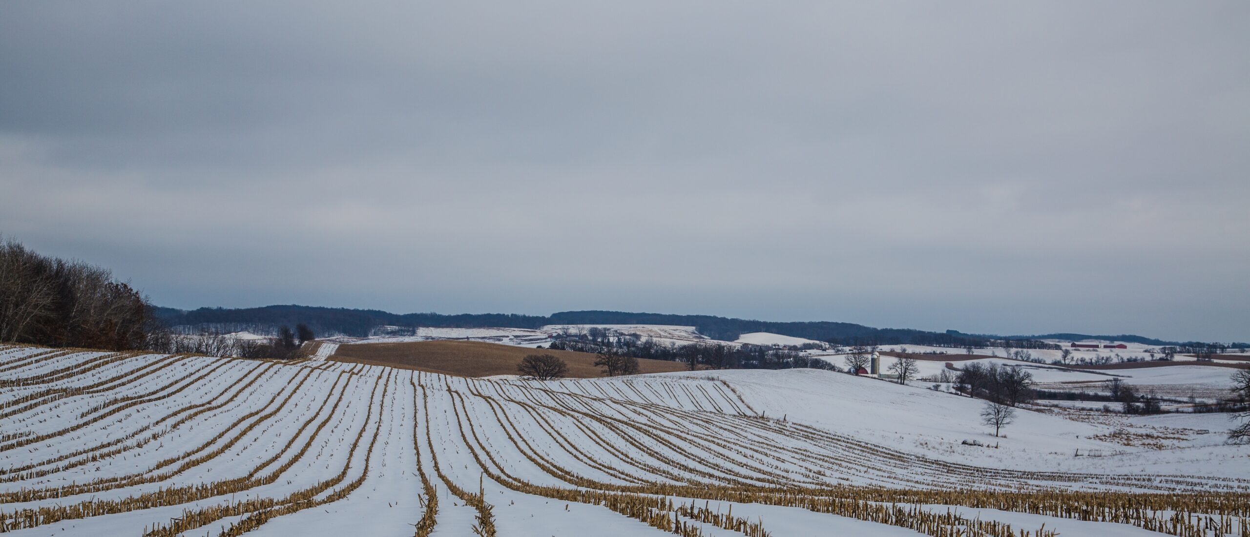 Farm fields in Wisconsin