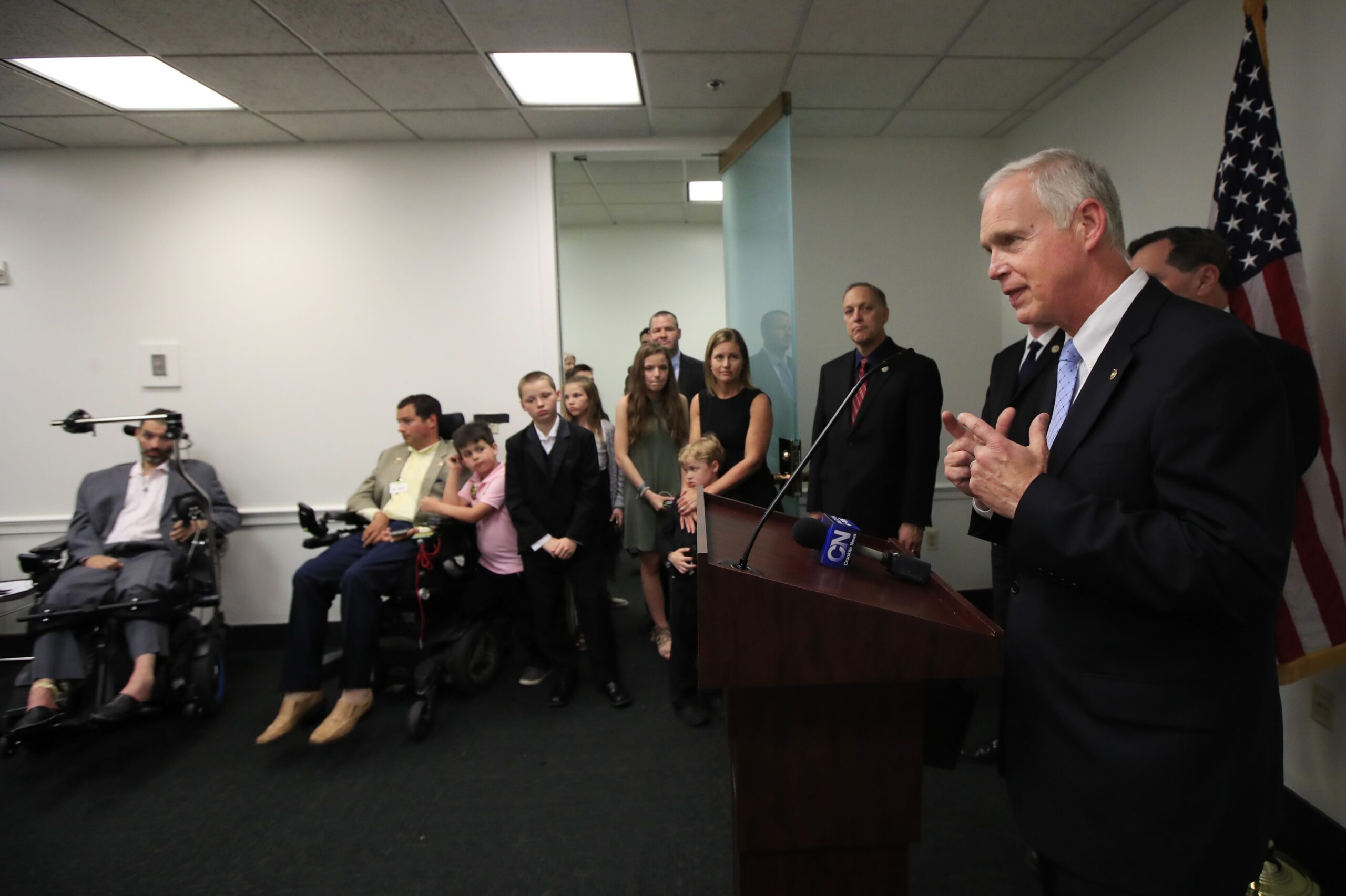 Sen. Ron Johnson speaks after passage of the Right to Try Act