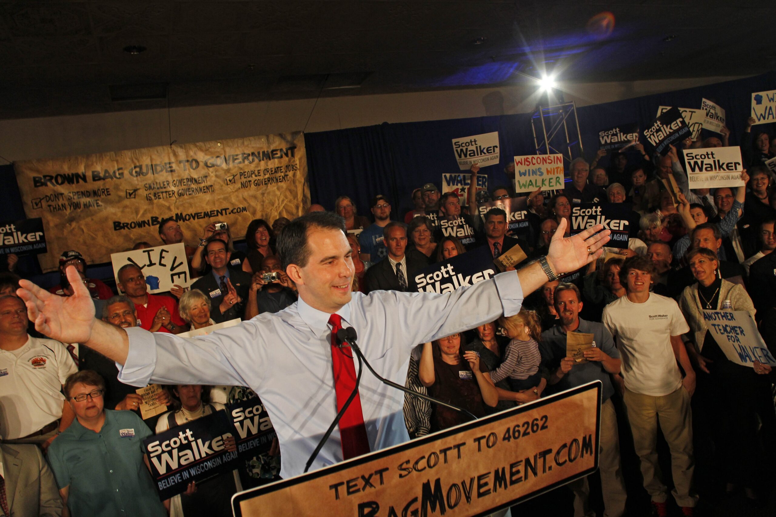 As Political Winds Change, Walker Uses Train To Seize The Moment