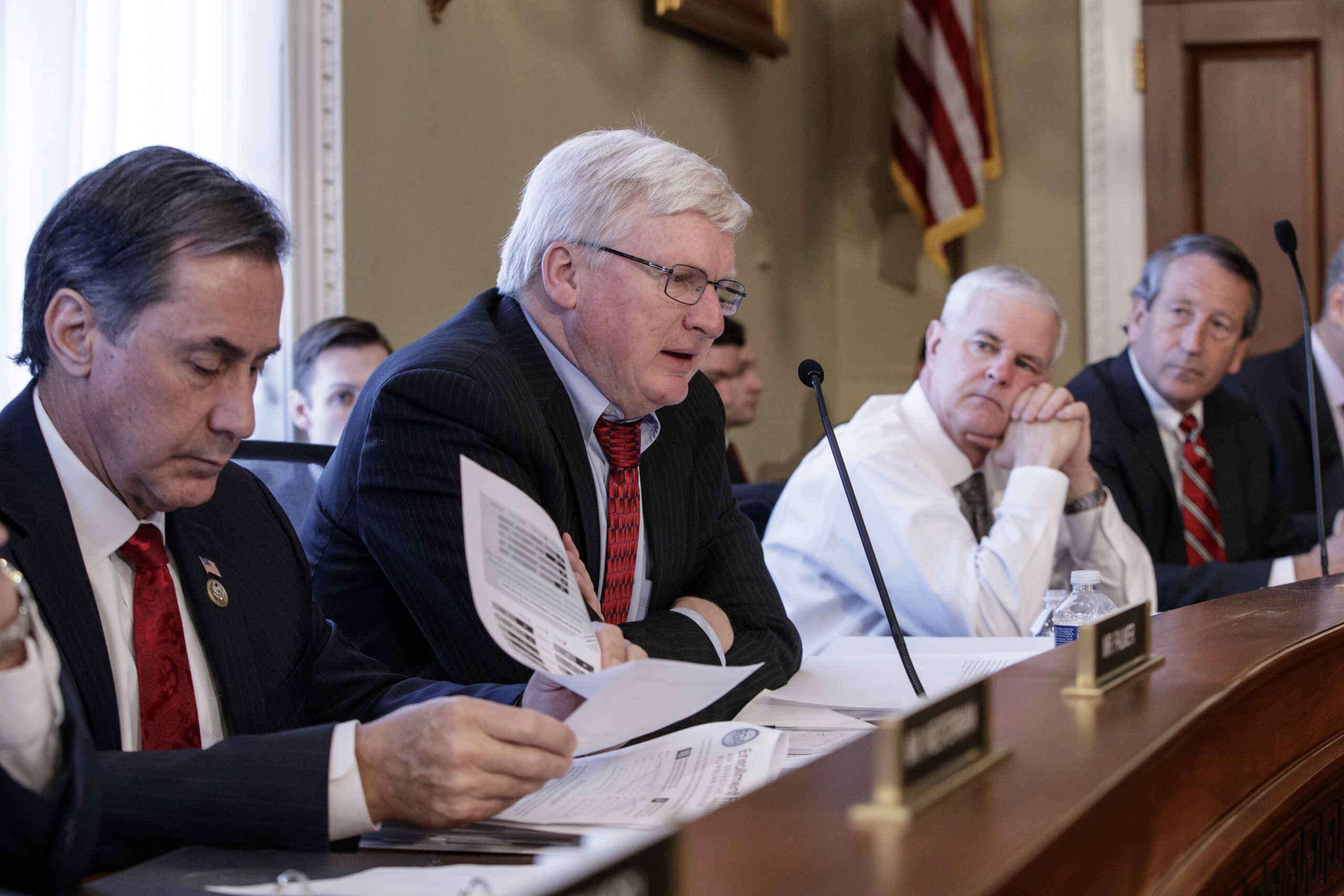 Glenn Grothman sits with the House Budget Committee