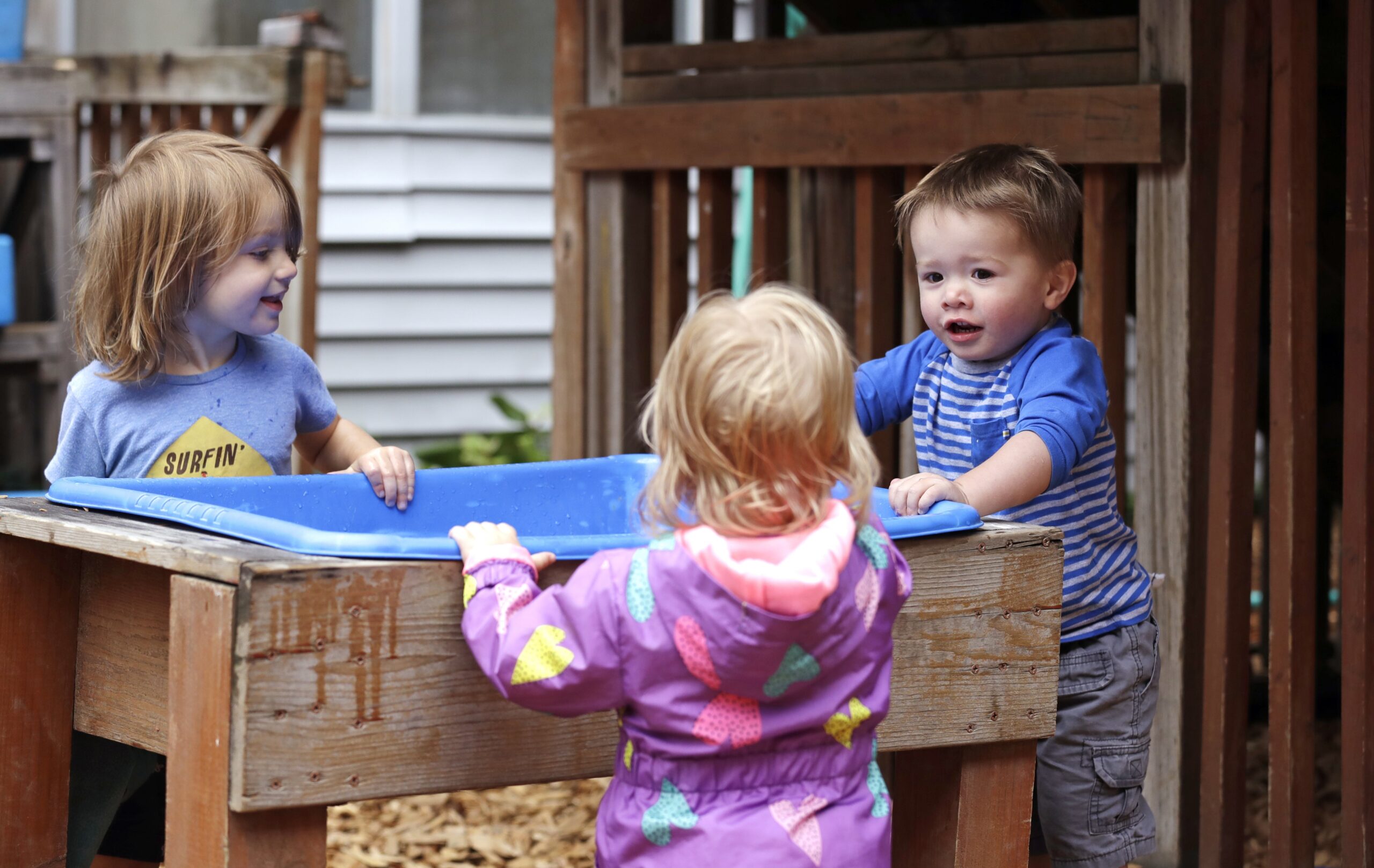 toddlers play at toddler at the Wallingford Child Care Center