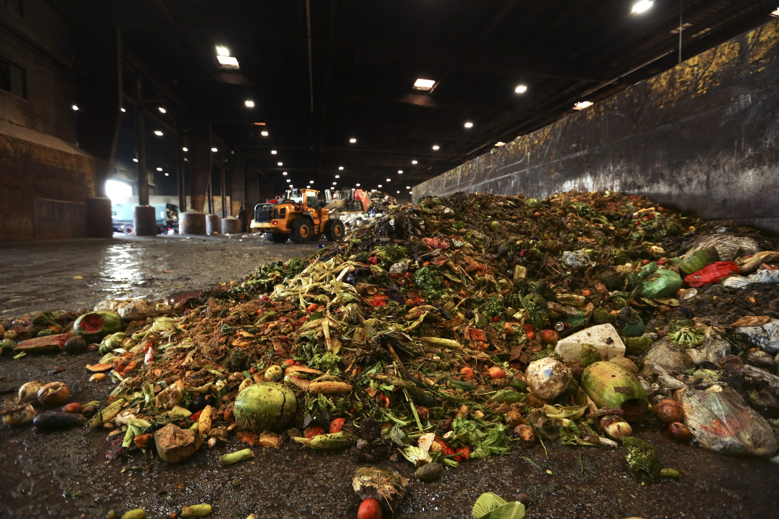 Produce waste in a warehouse