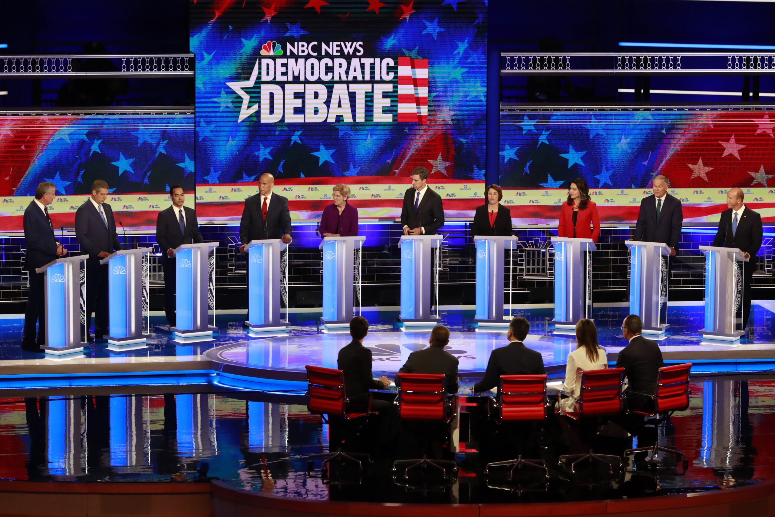 2020 Democratic Presidential candidates on night one of Democratic Presidential Primary Debates