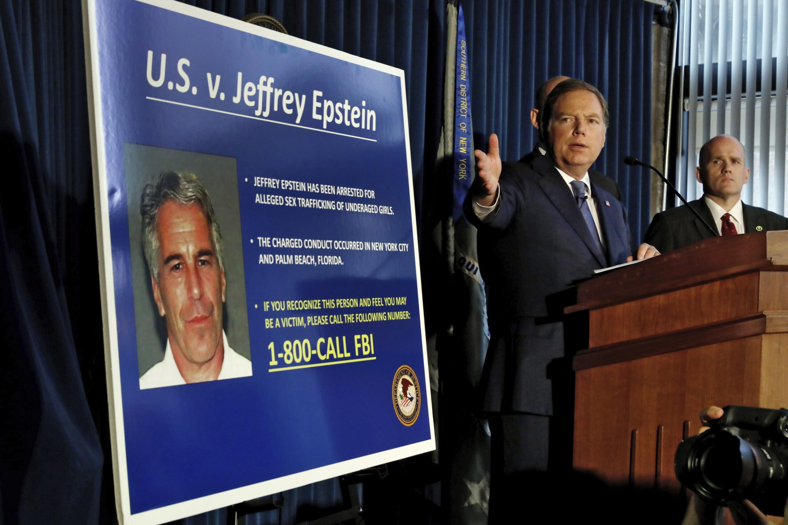 Federal prosecutors announce sex trafficking charges against Jeffrey Epstein