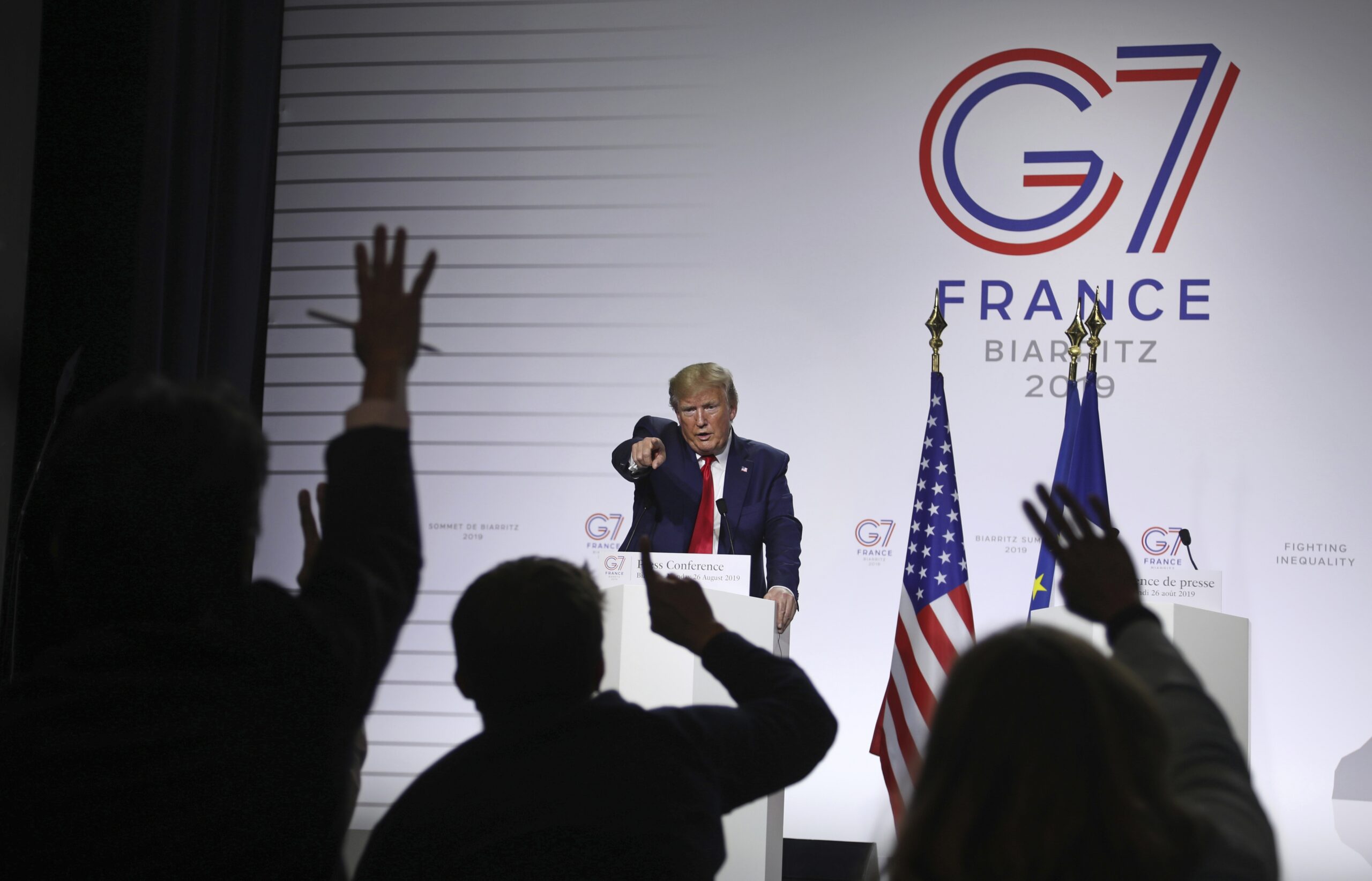 Donald Trump at G-7 summit in France