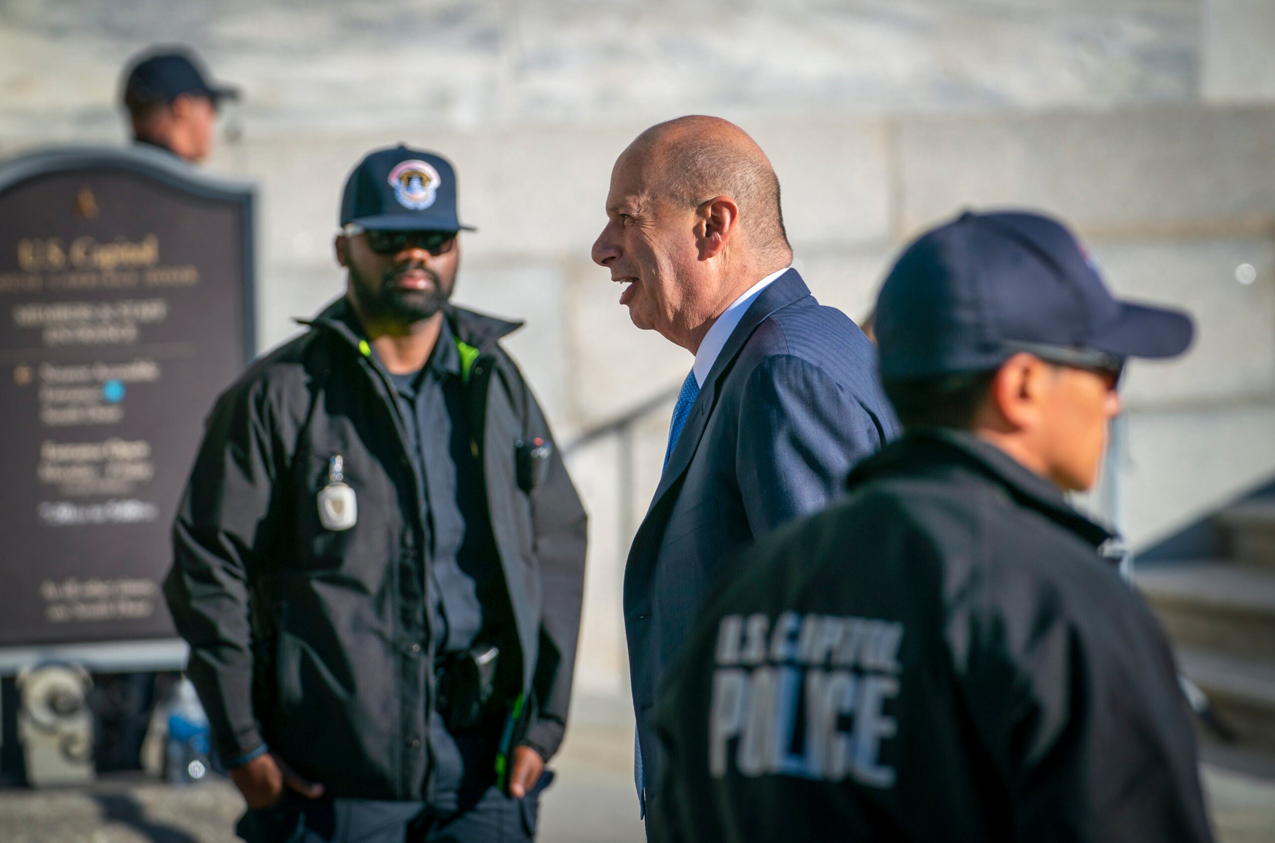 Gordon Sondland, the U.S. ambassador to the European Union, arrives at the Capitol