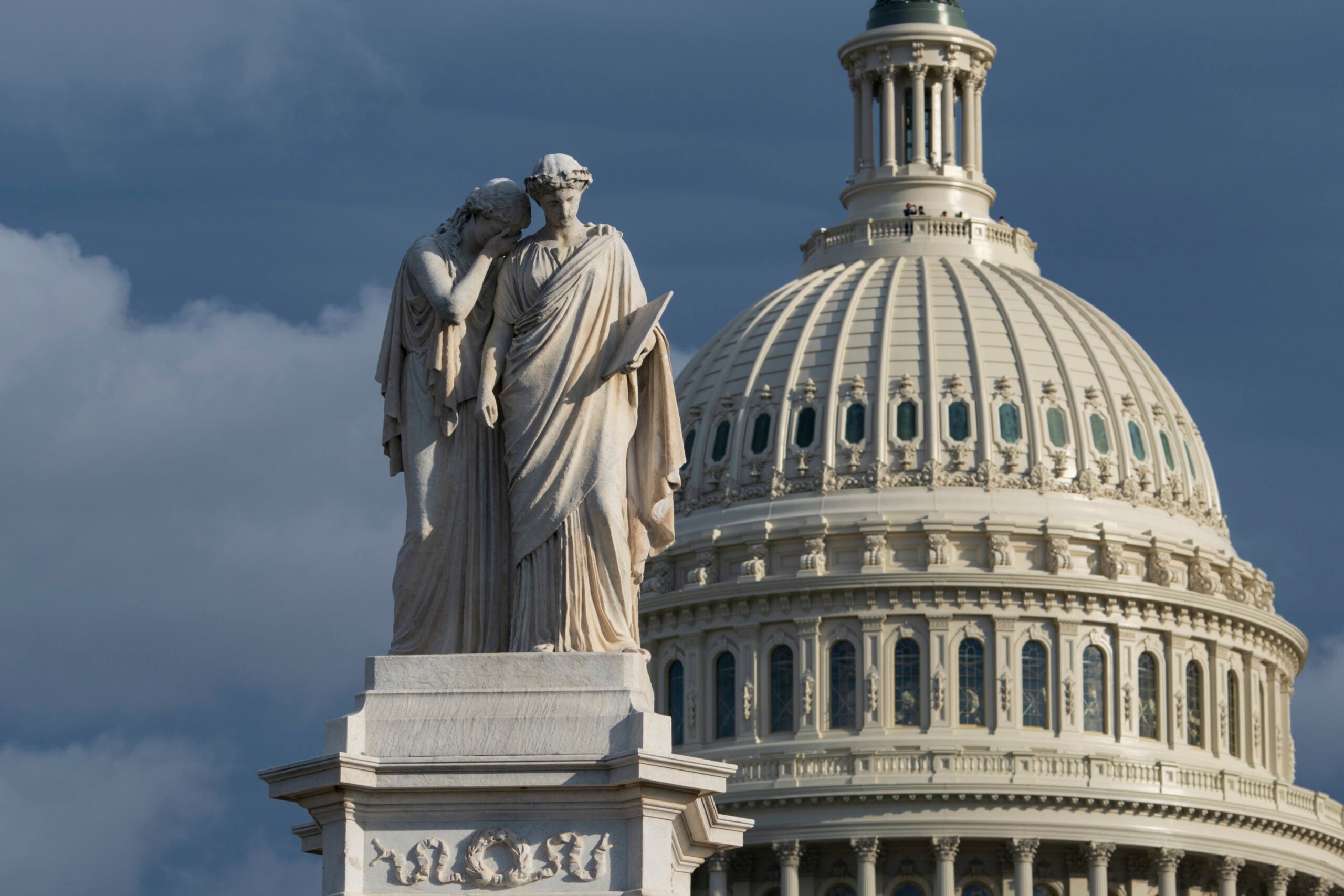 Peace Monument in front of U.S. Capitol