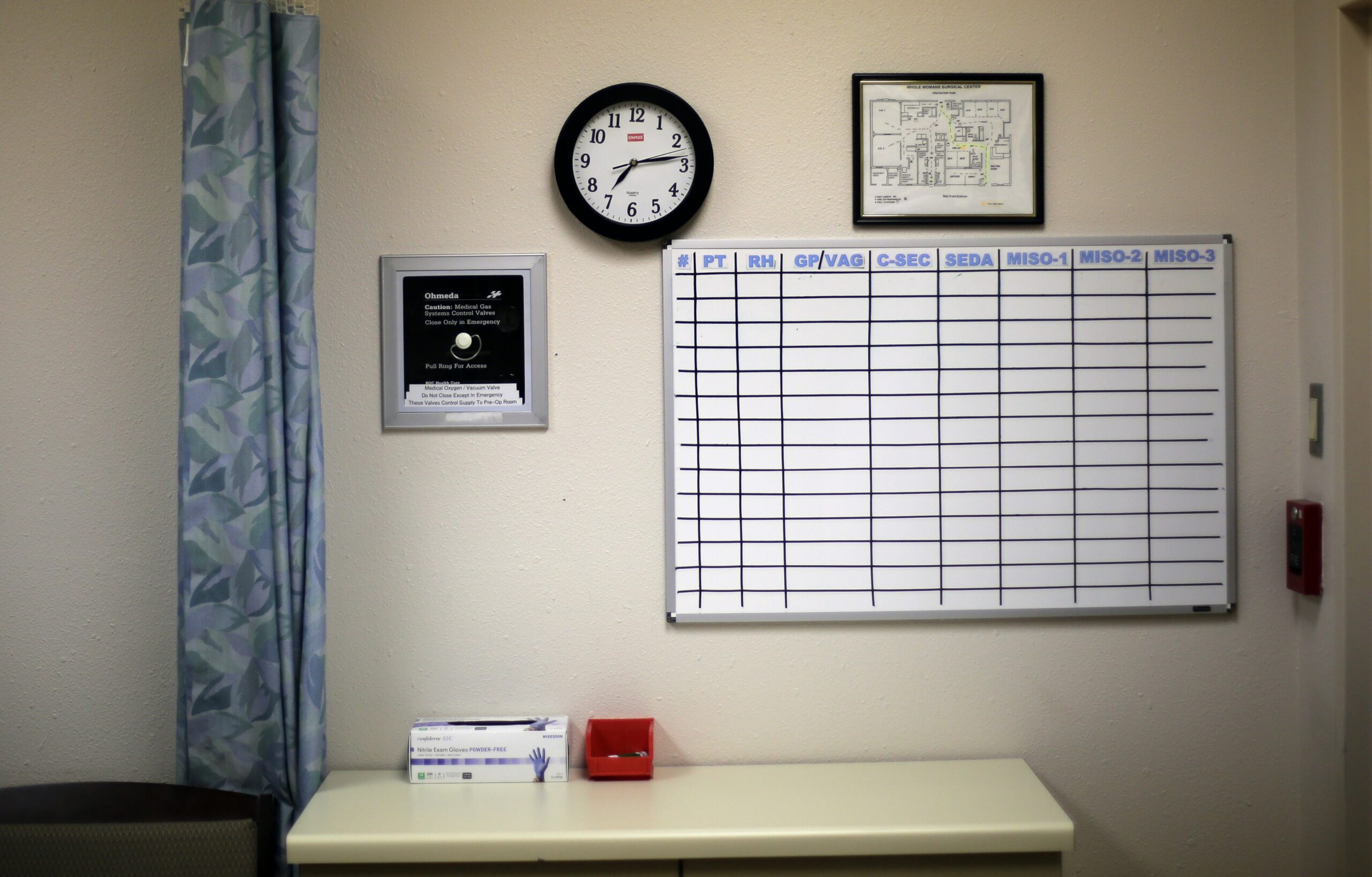 A counseling room at Whole Woman’s Health medical center