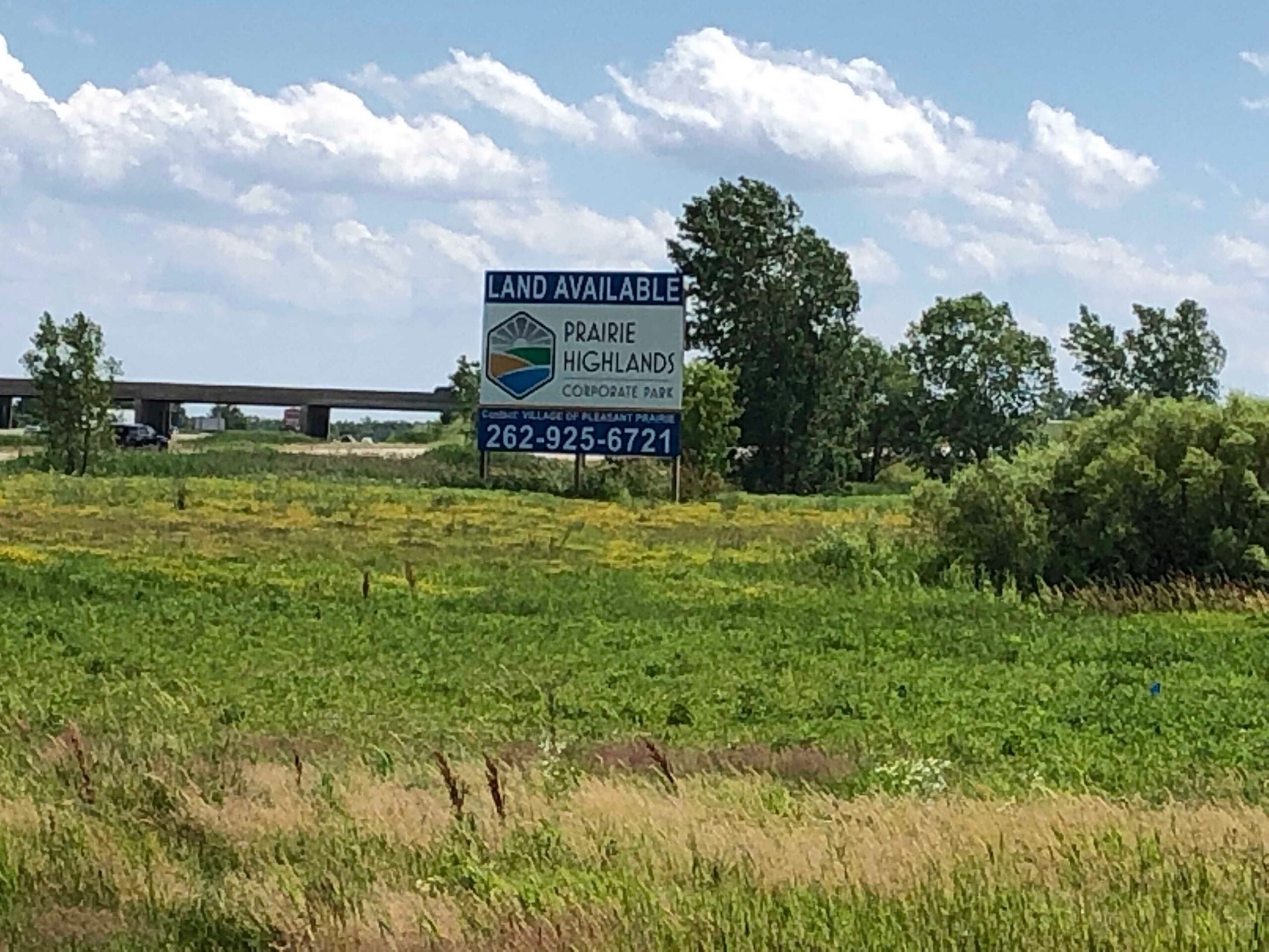 Business park land along Interstate 94