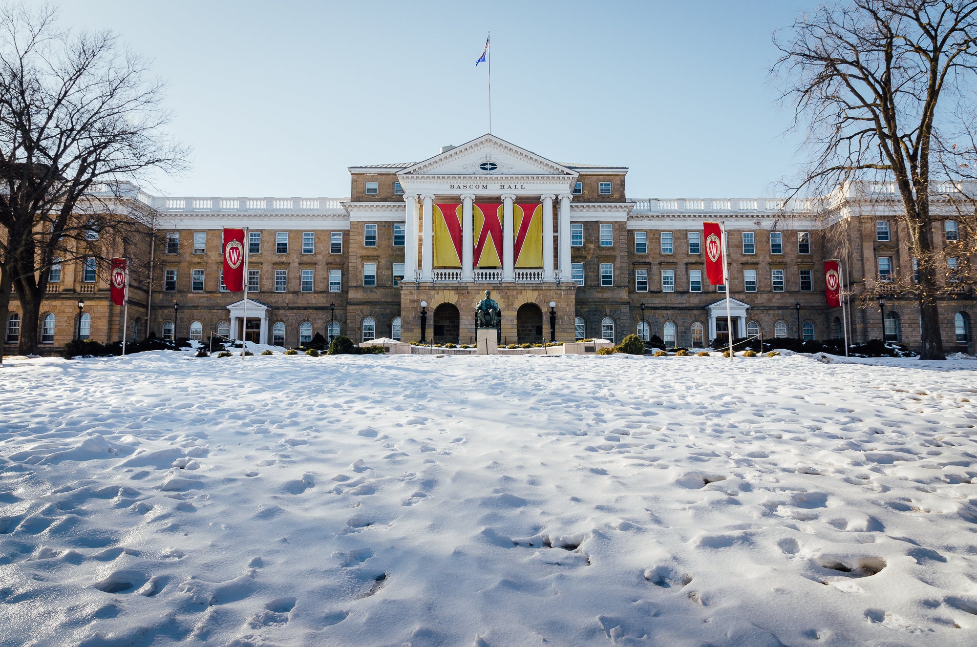 Bascom Hall with snow