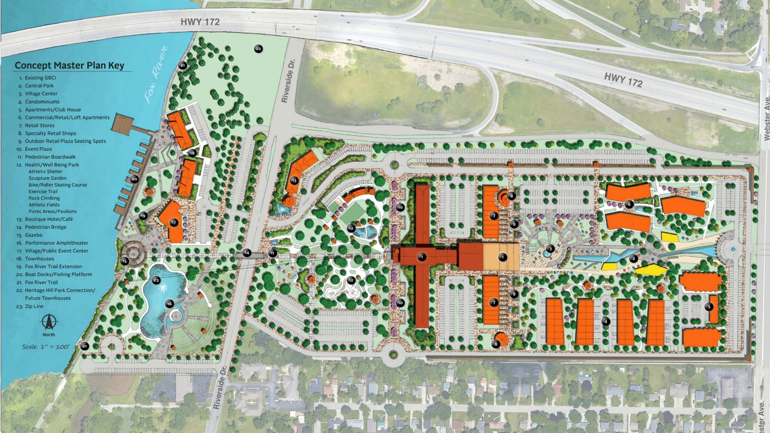 Site redevelopment concept proposal for the Green Bay Correctional Institute