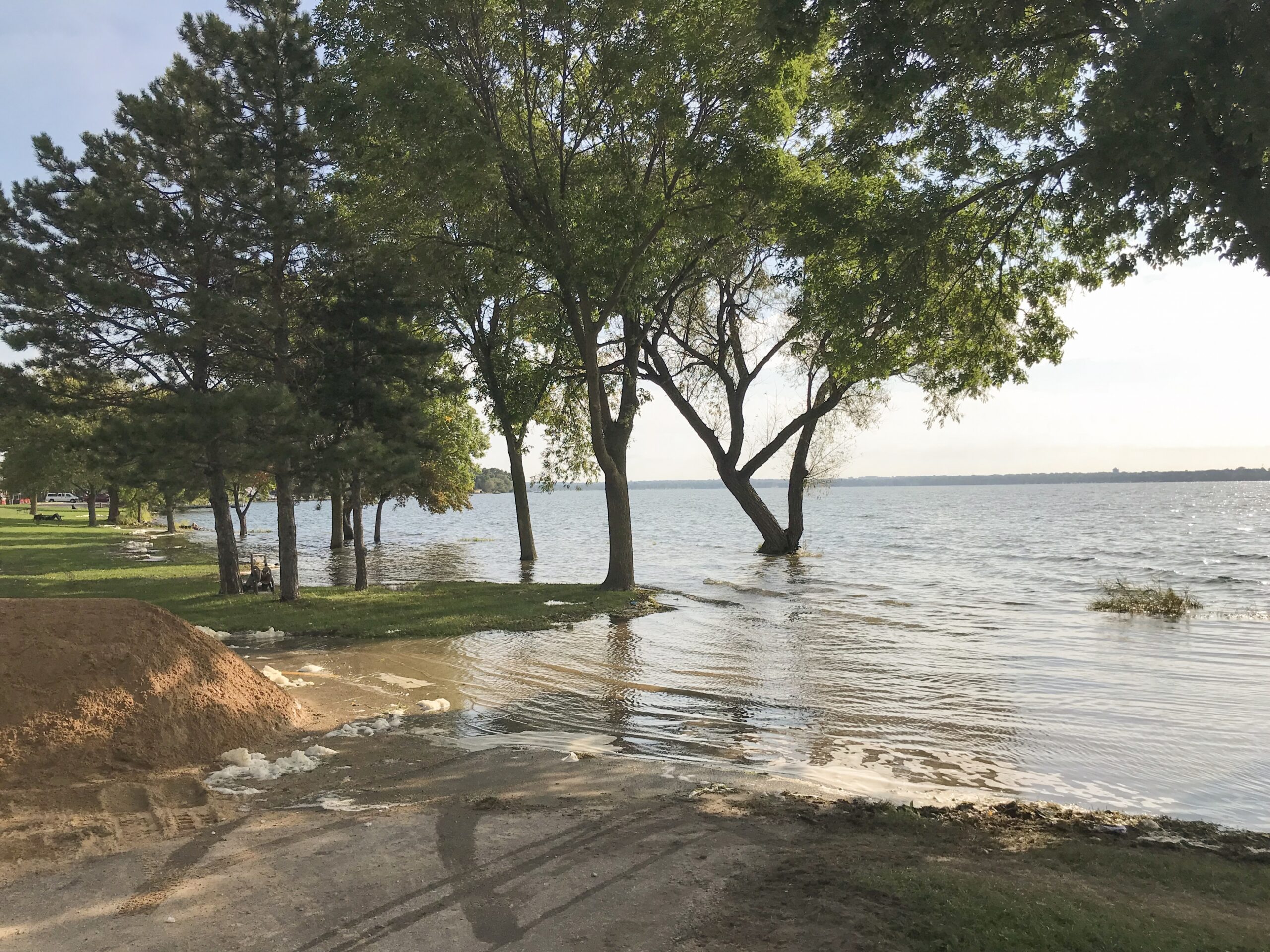 lake, flooding, floods, Madison, 2018