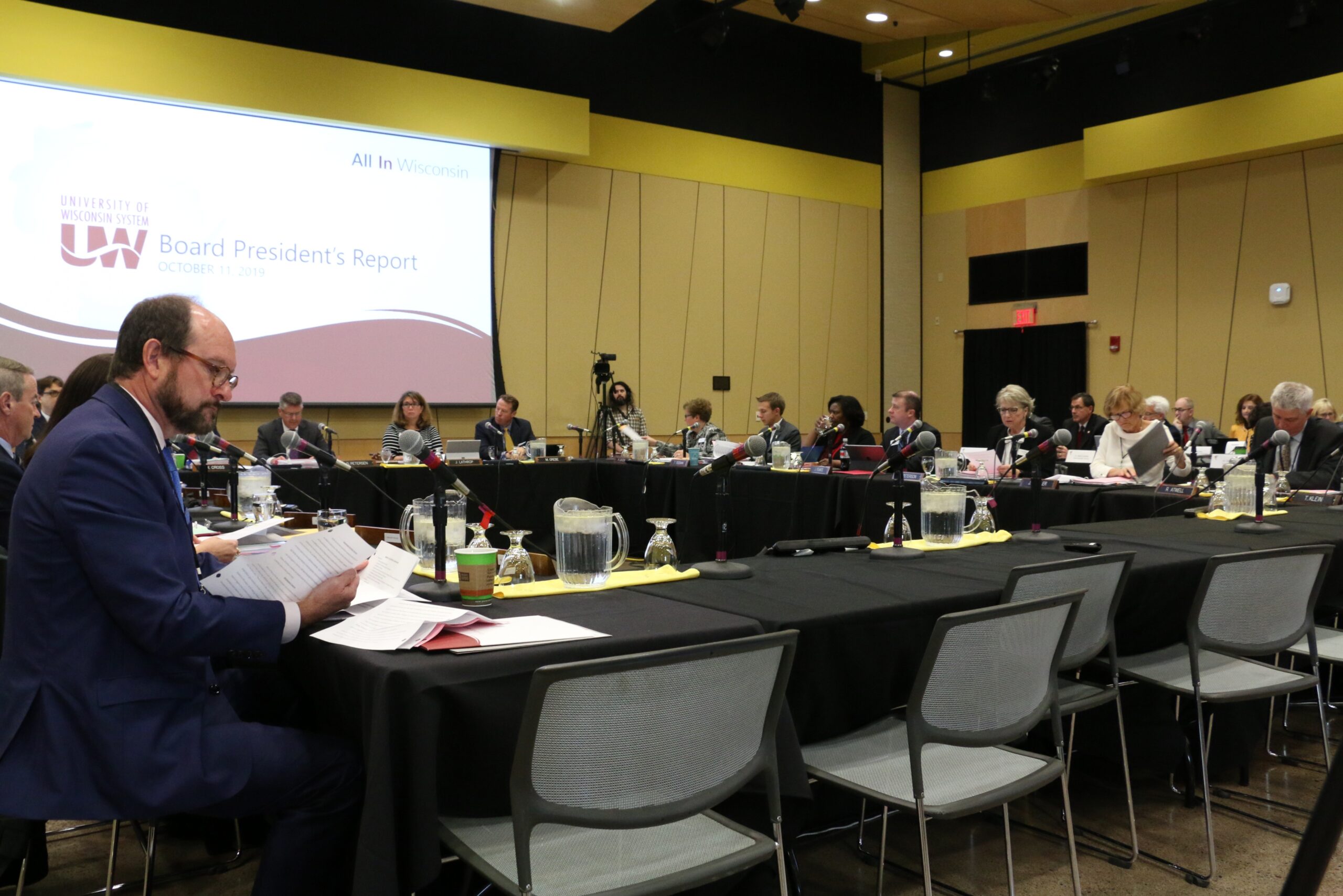 The University of Wisconsin Board of Regents meeting