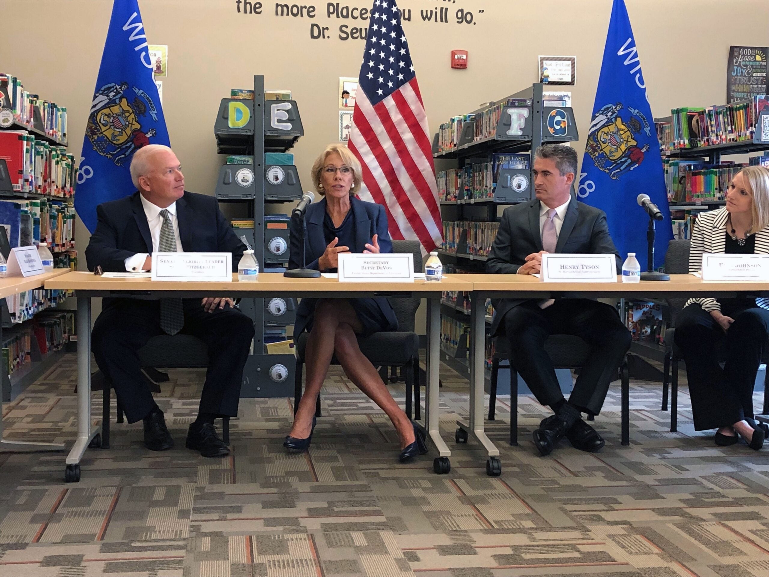 U.S. Secretary of Education Betsy DeVos at her back-to-school tour