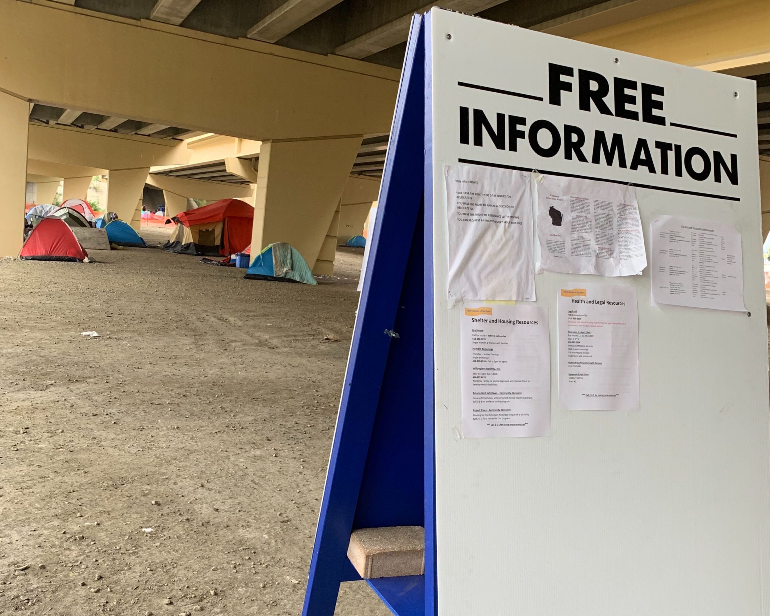 homeless, Marquette Interchange, Tent City