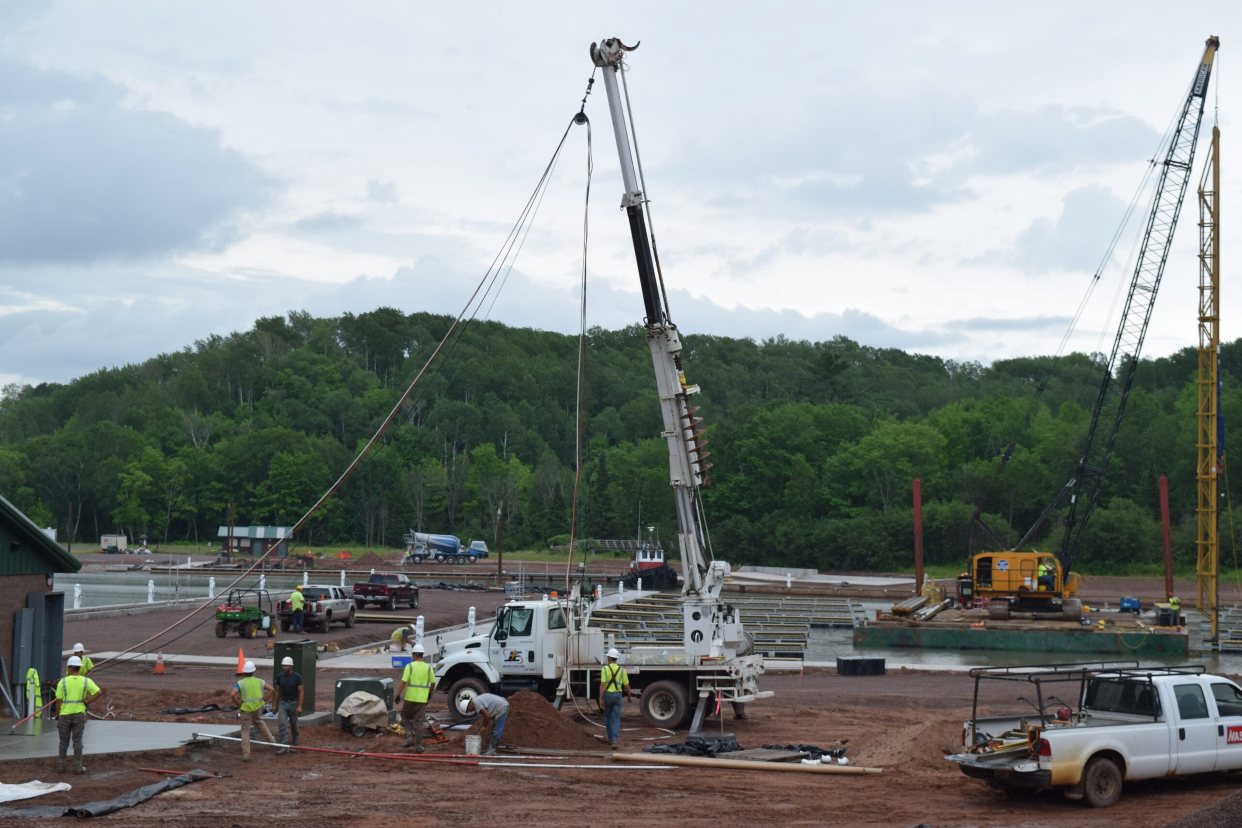 Work to rebuild Saxon Harbor