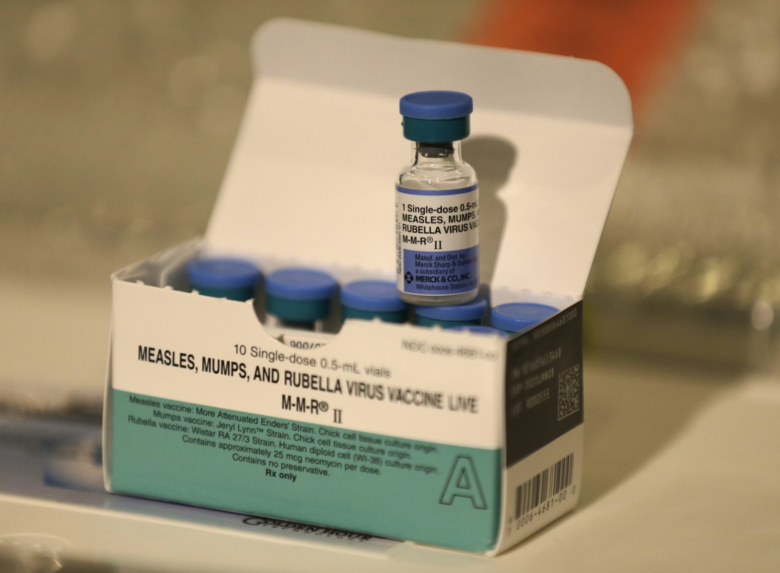 Measles, mumps and rubella vaccines