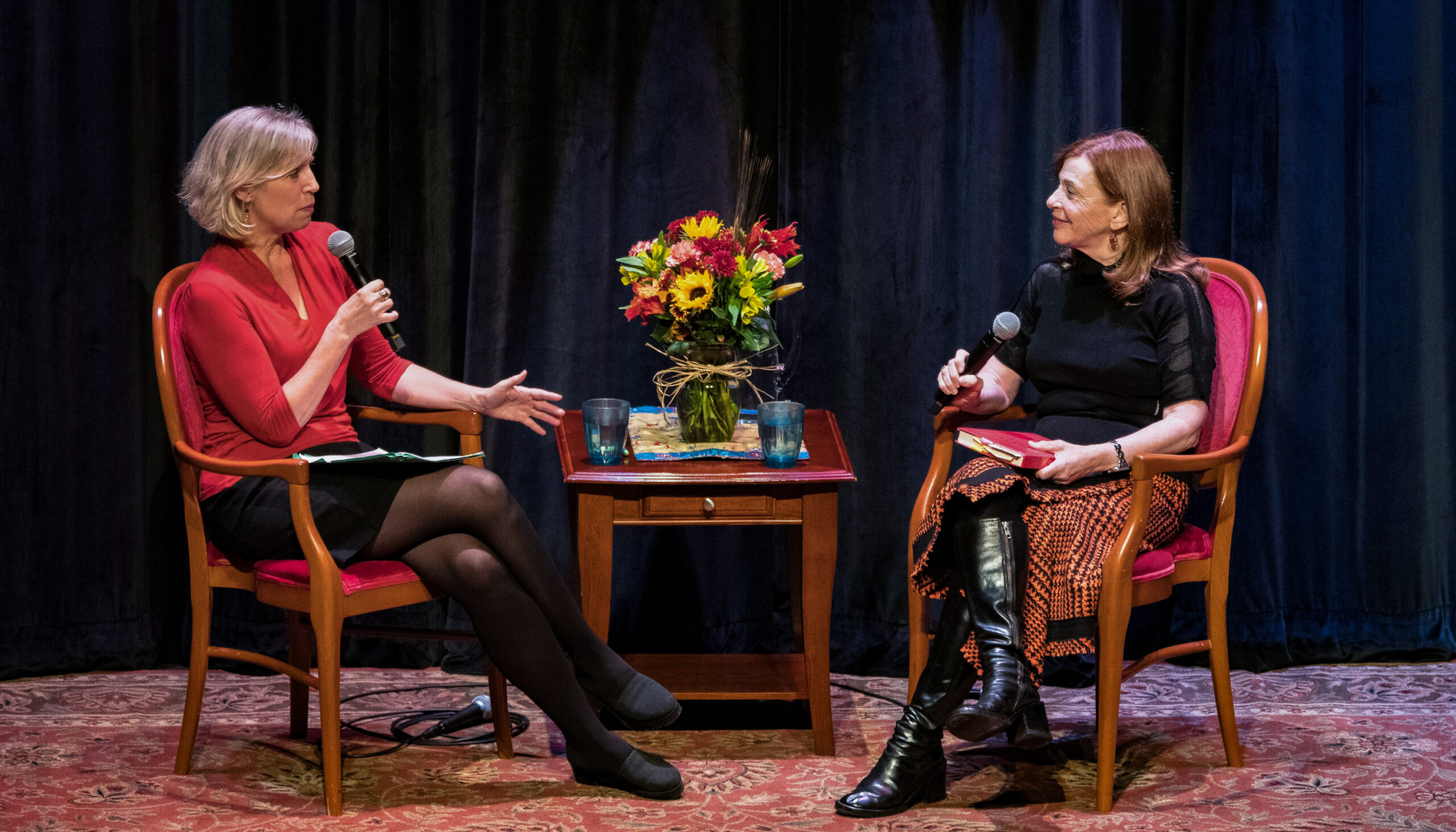 Anne Strainchamps and Susan Orlean at the National Writers Series