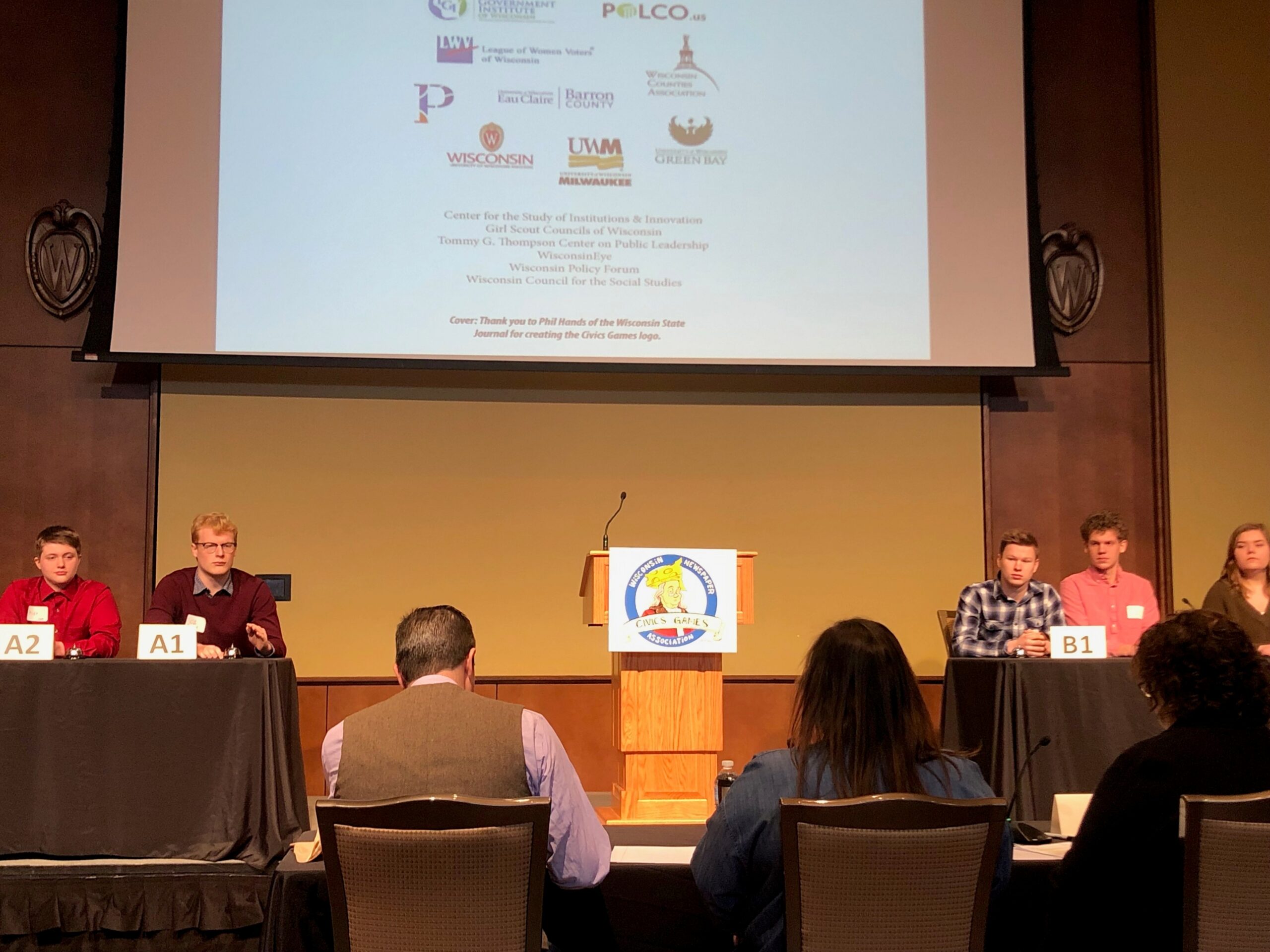 Alex Blue, Cory Forbes, Wisconsin Civics Games, Eve Galanter