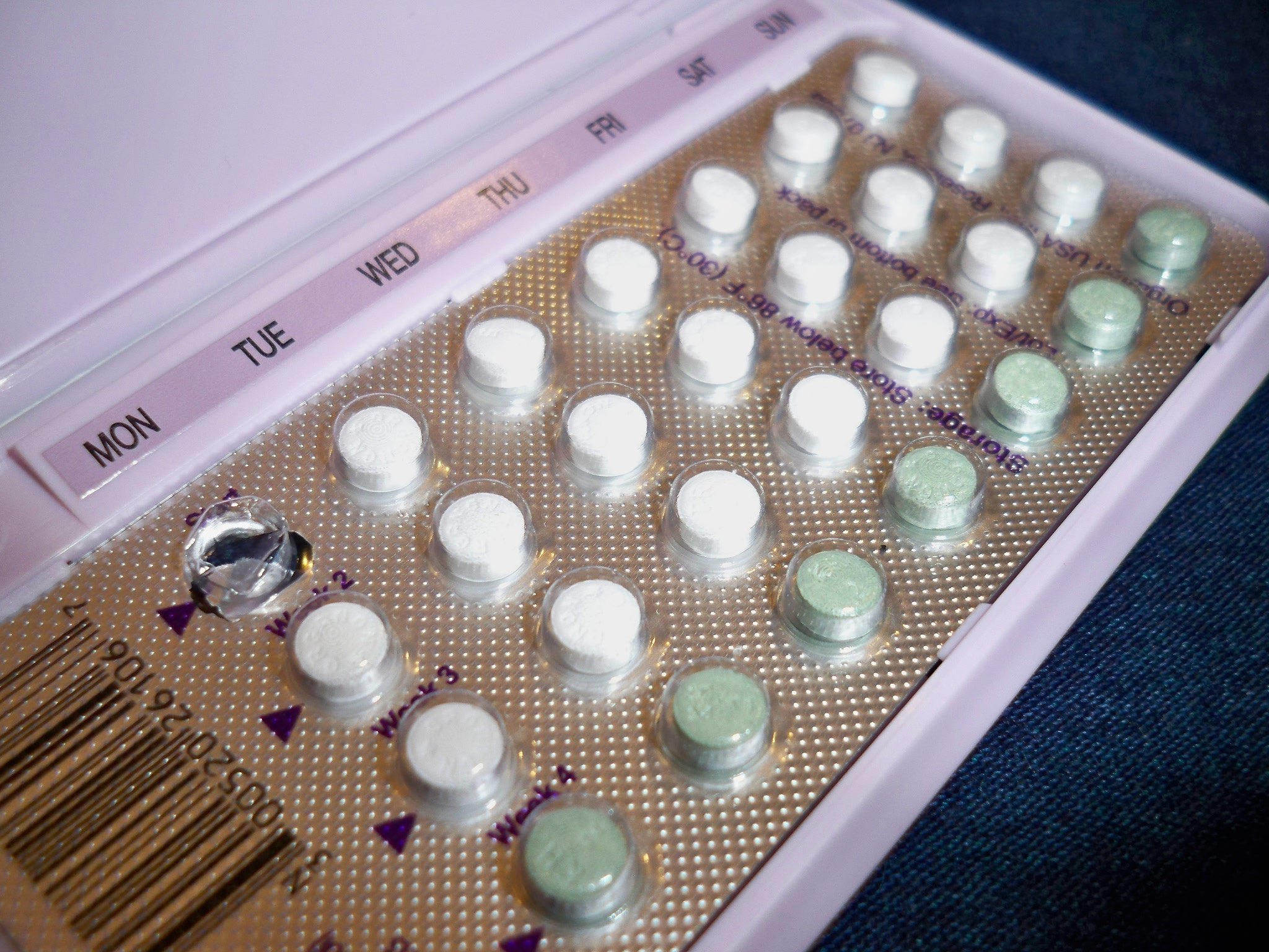A pack of birth control pills
