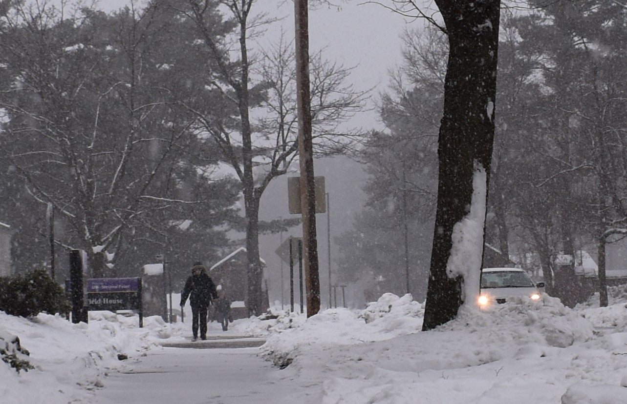 Snow at UW-Stevens Point at Wausau