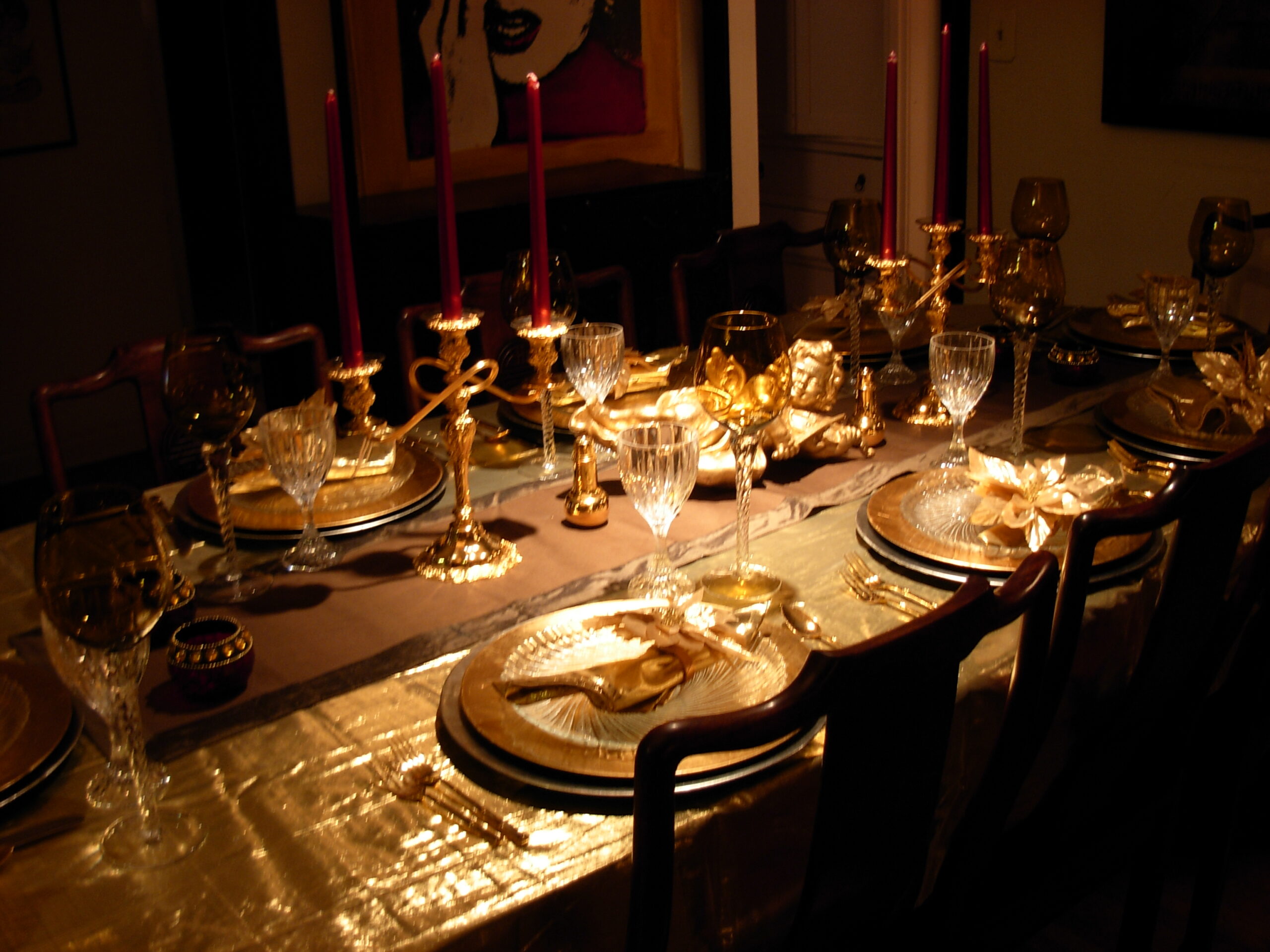 A holiday table