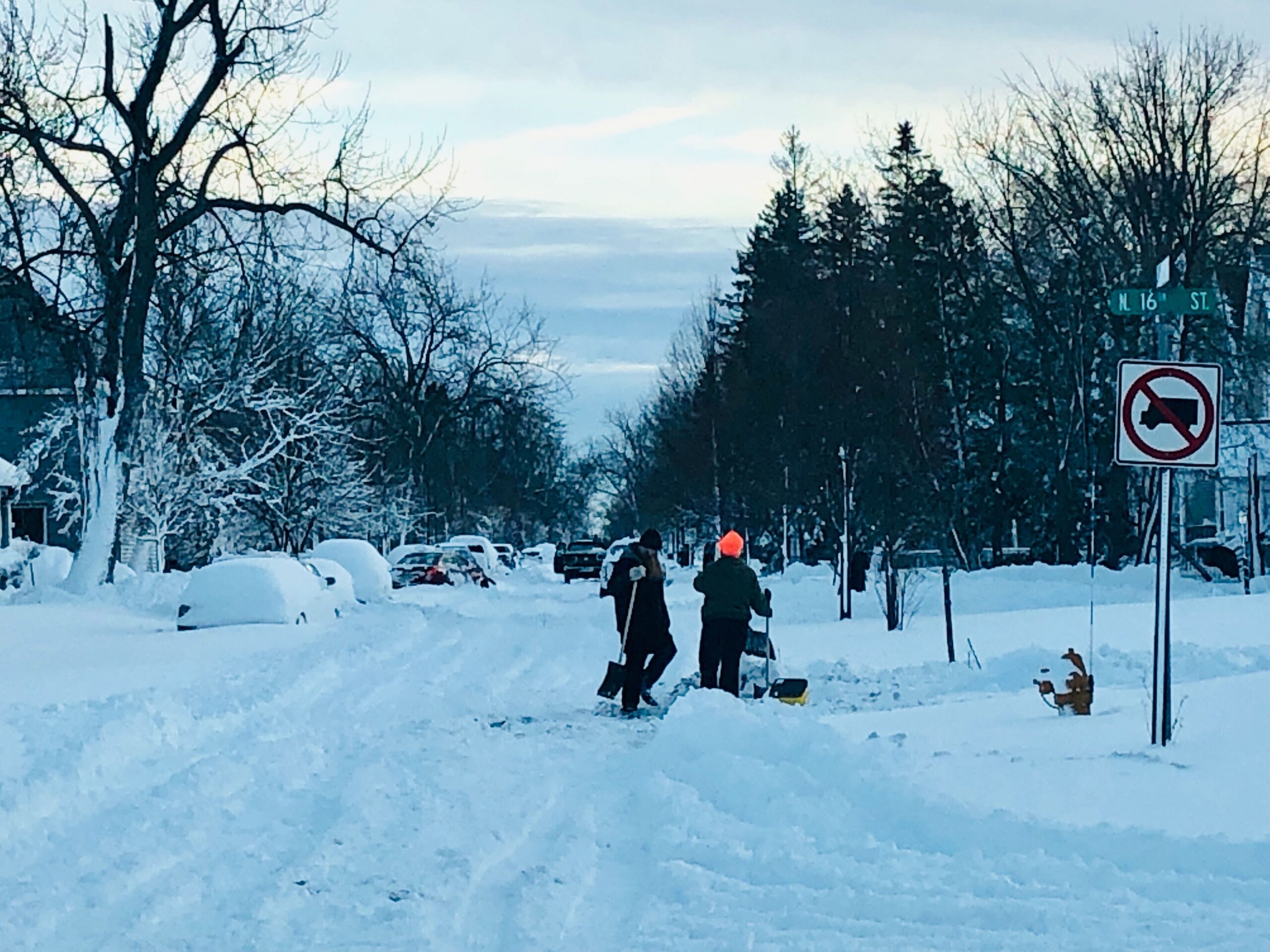 snow fall in Superior Wisconsin