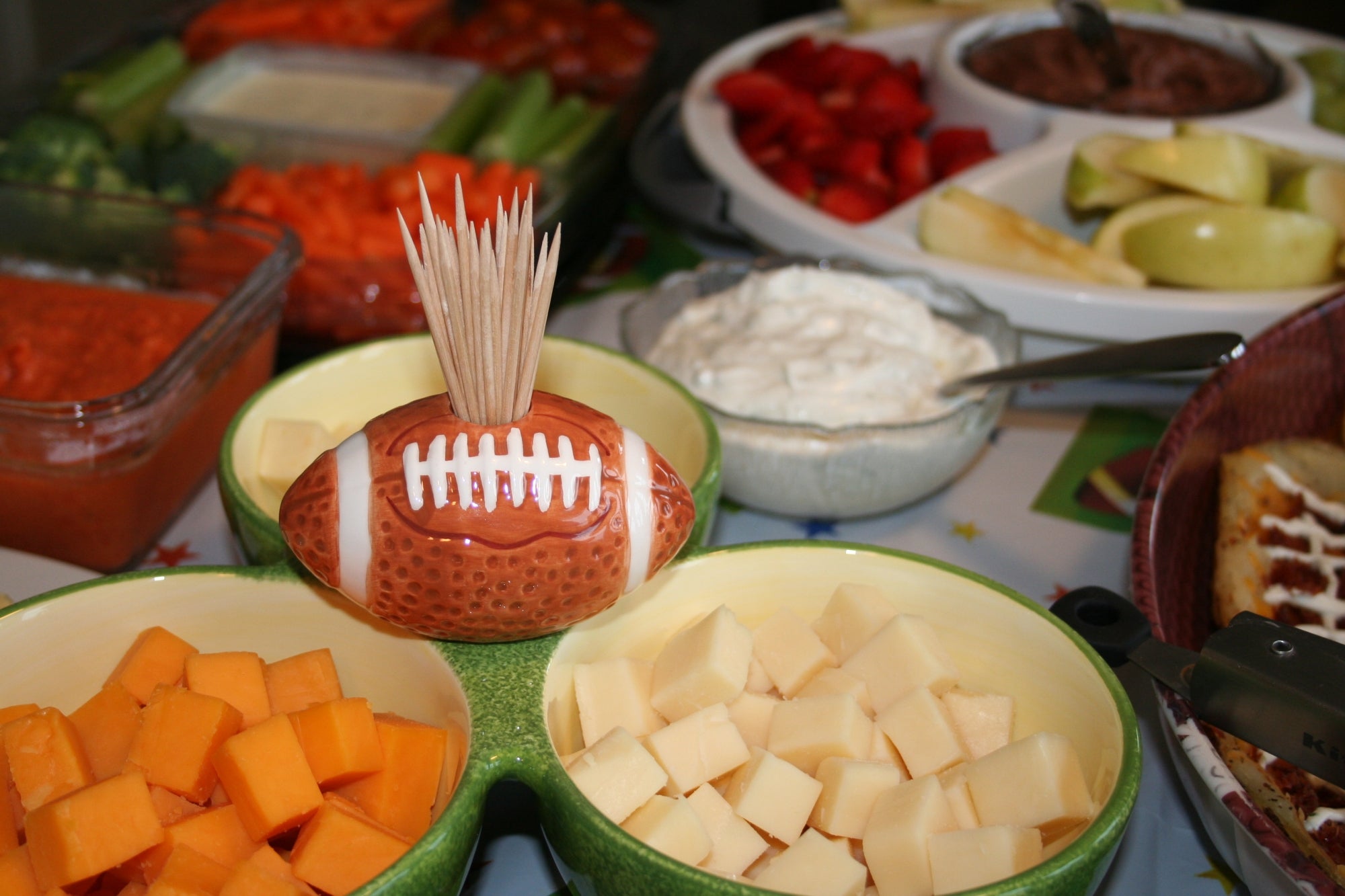 Superbowl Food Spread