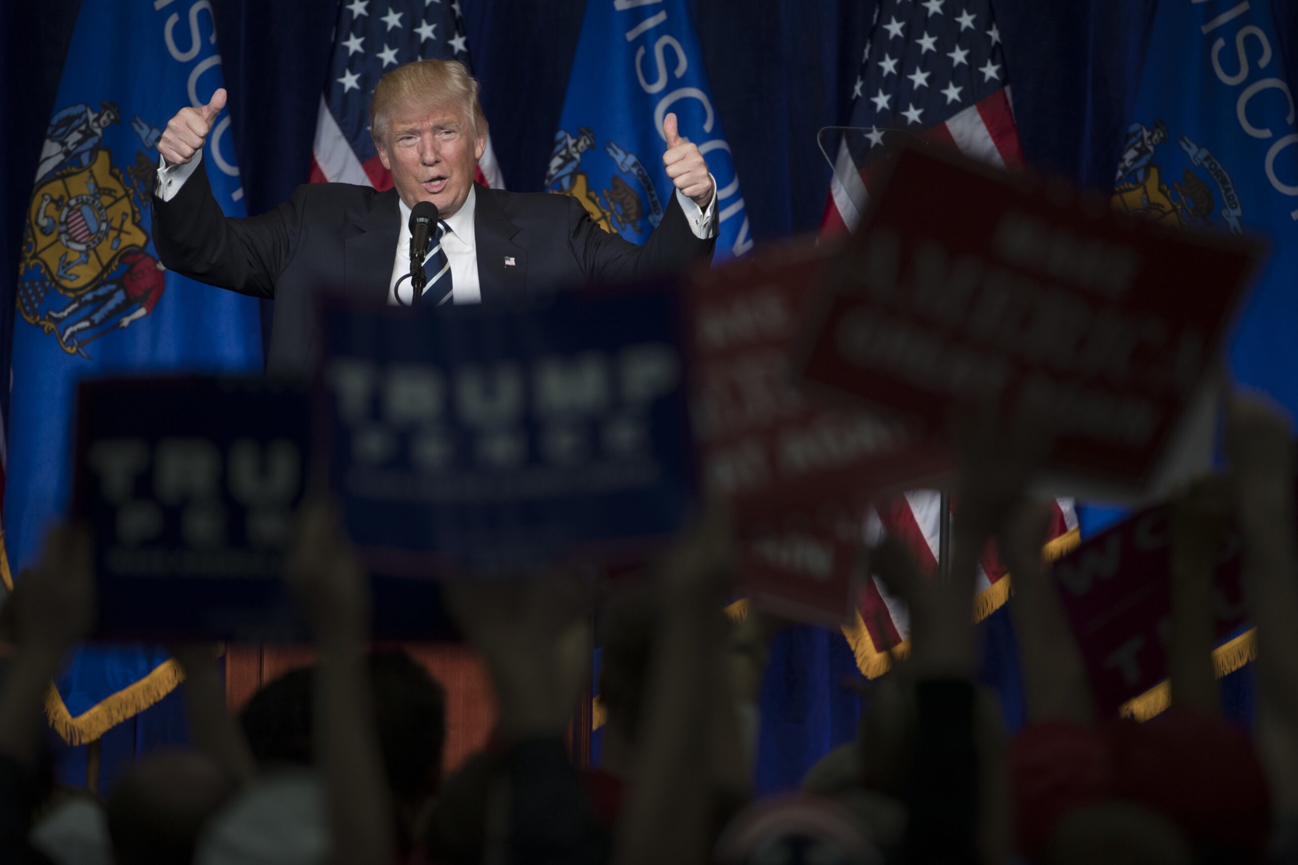 Donald Trump at campaign rally
