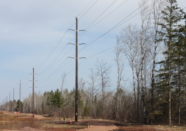 Power line on Bayfield peninsula