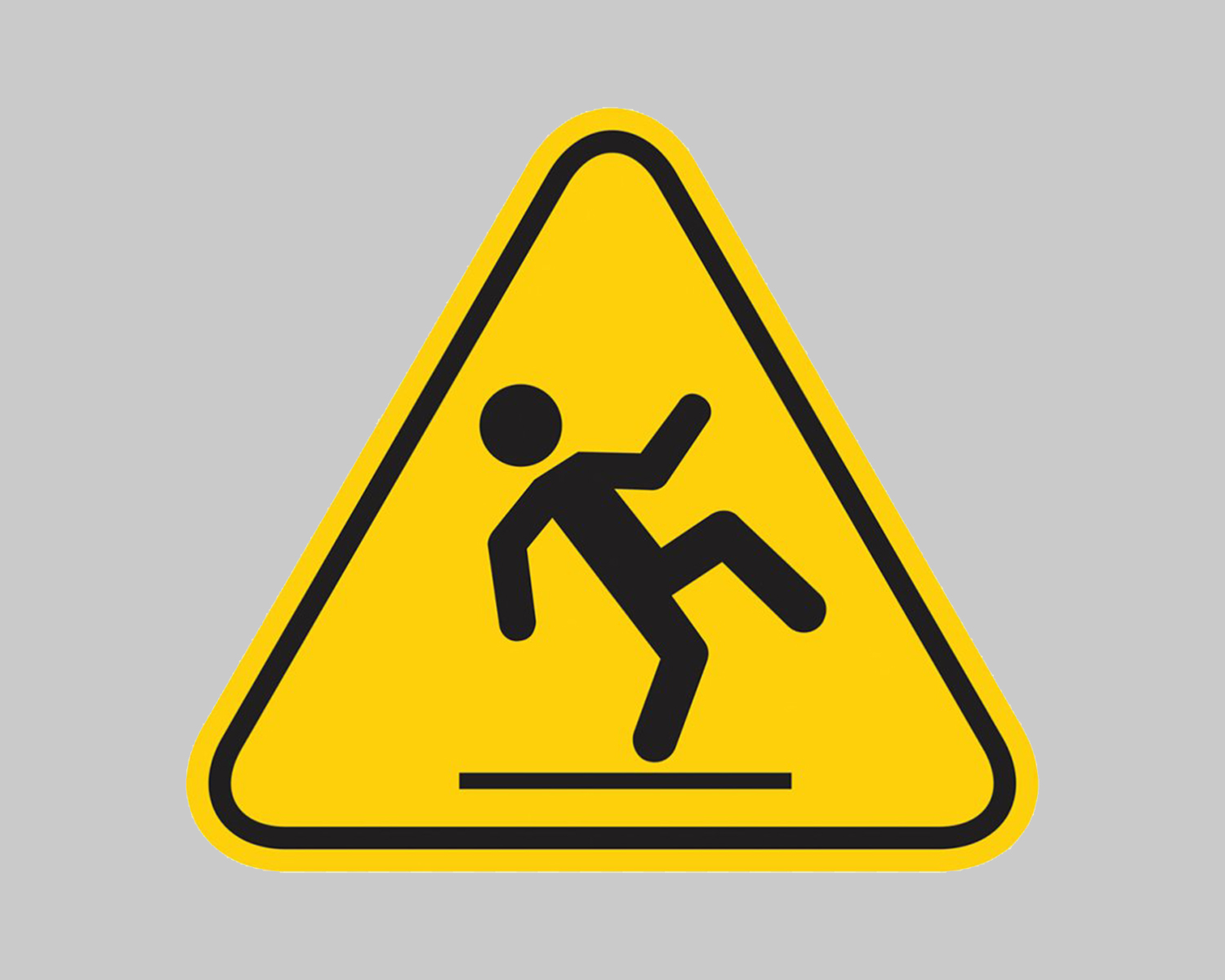 Careful of falling sign