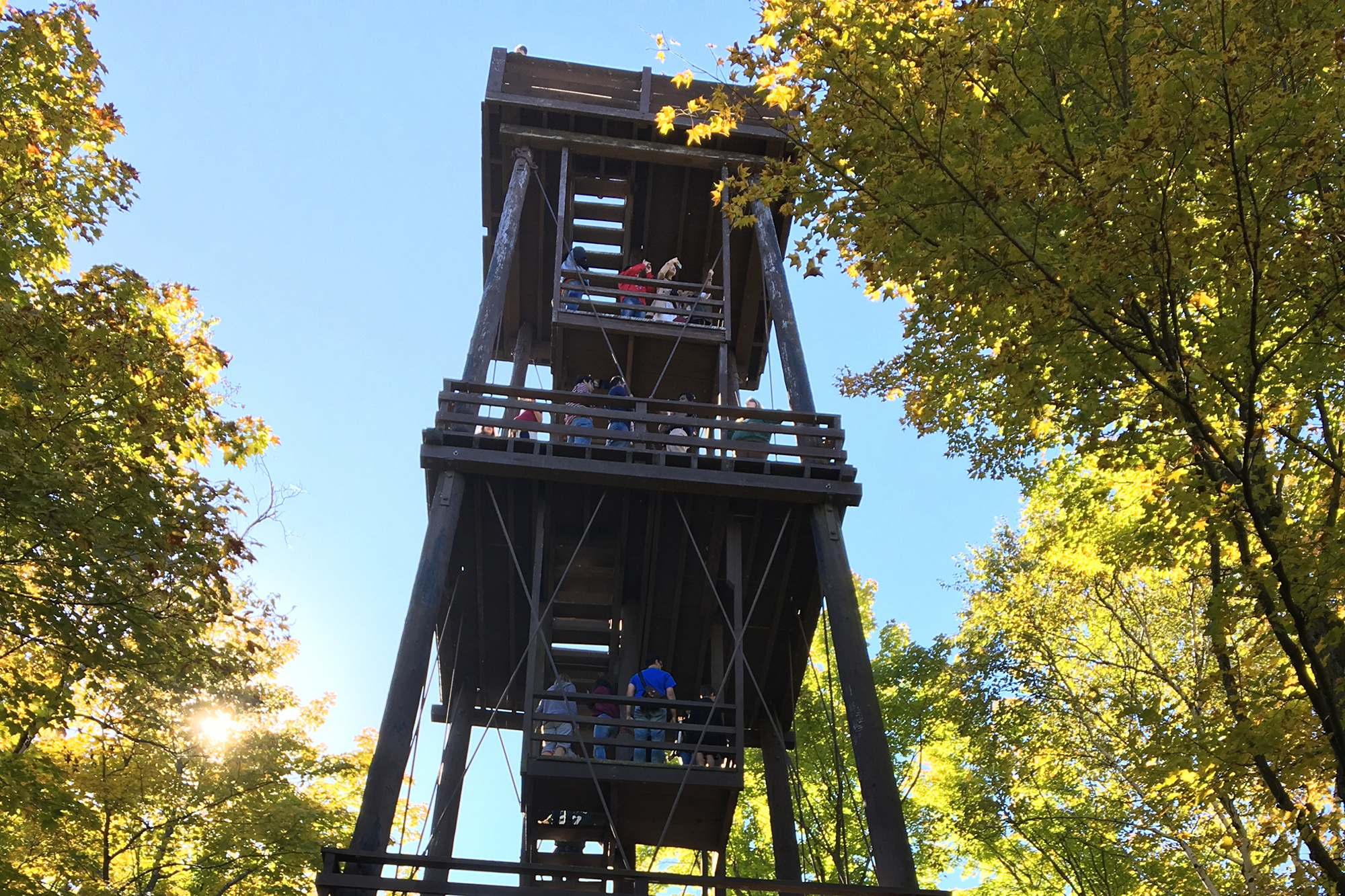 The Potawatomi State Park observation tower