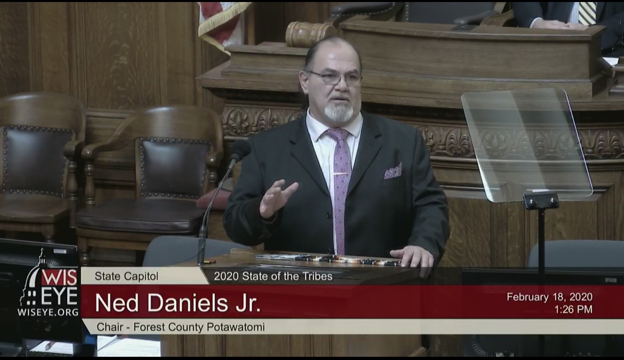 Ned Daniels Jr. gives 2020 State of the Tribes address