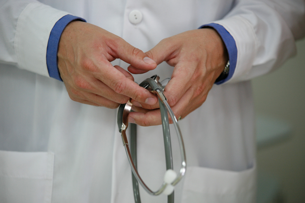 doctor hands stethoscope