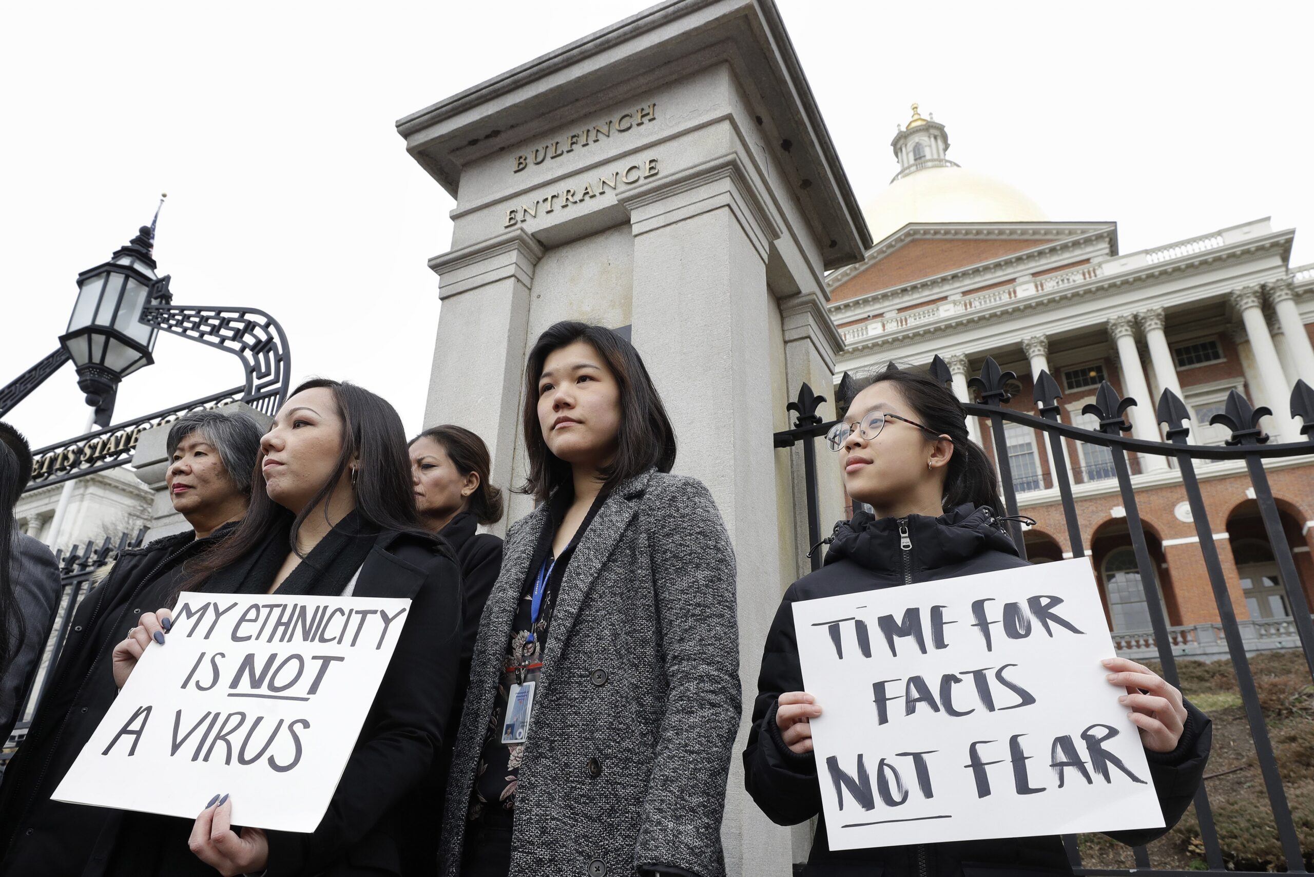 Asian-American protest in Massachusetts