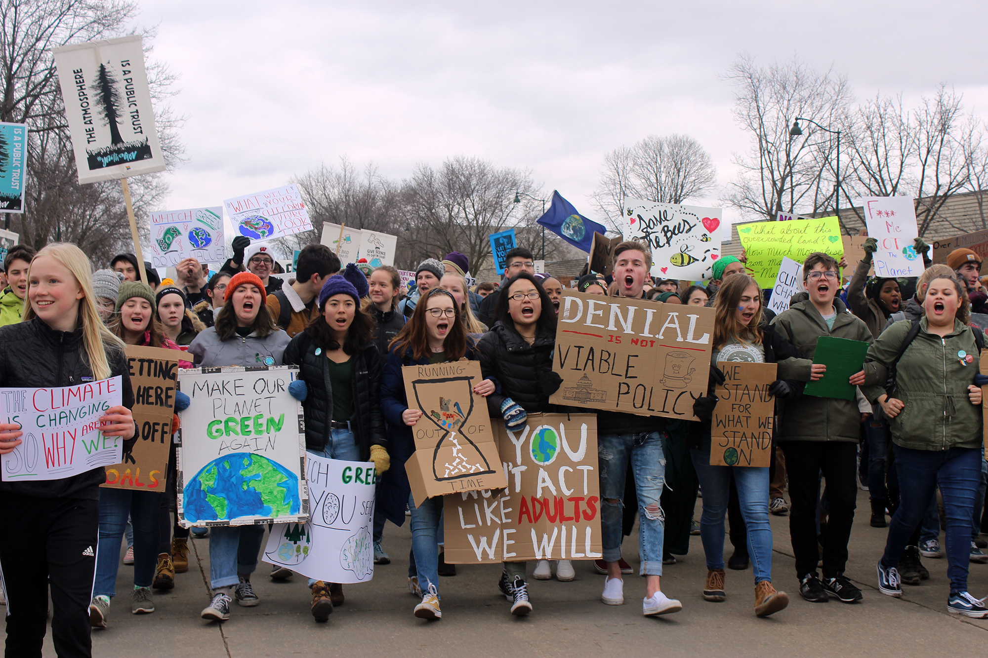 student protest against climate change