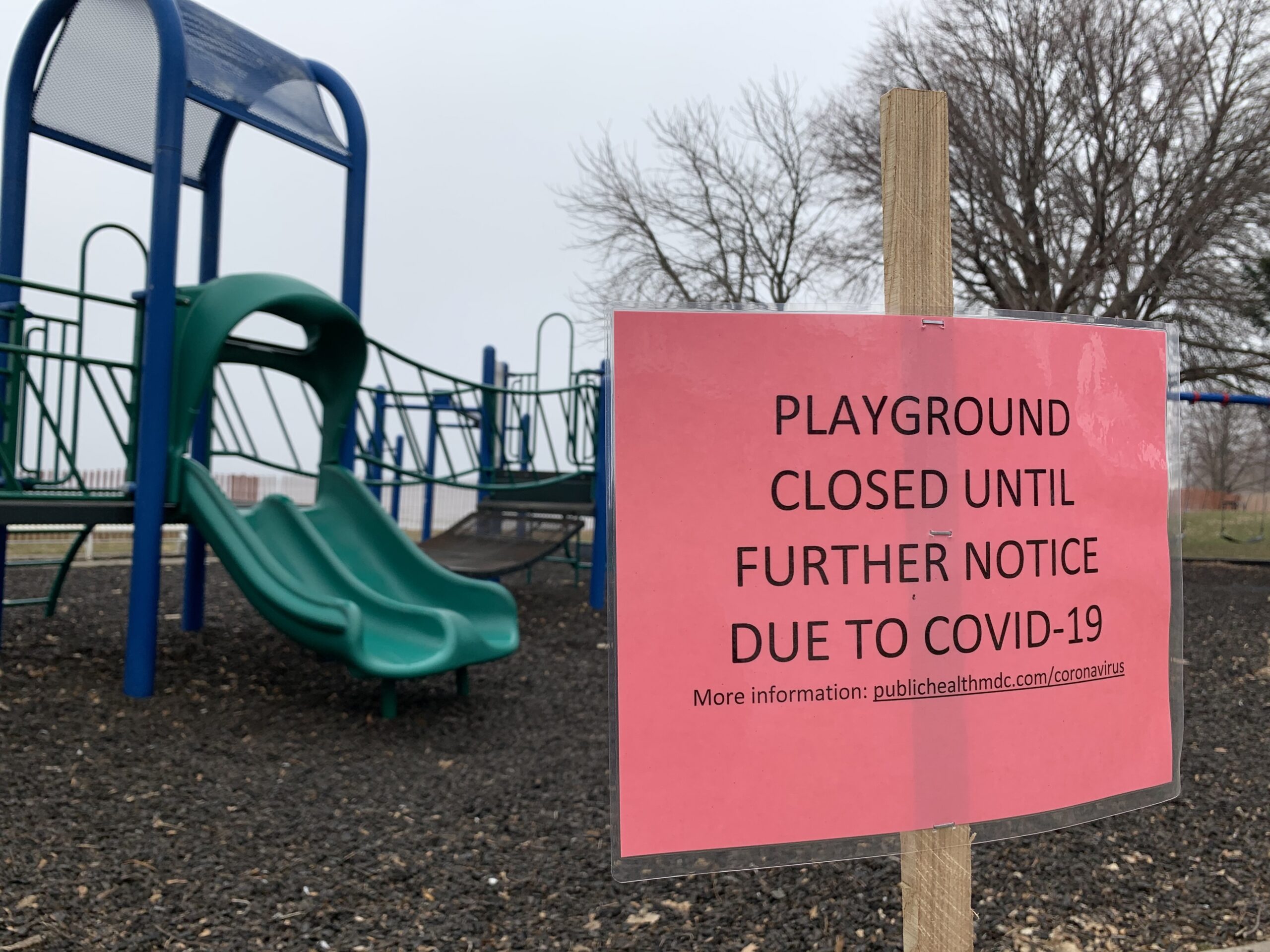 Playground at James Madison Park closed due to COVID-19