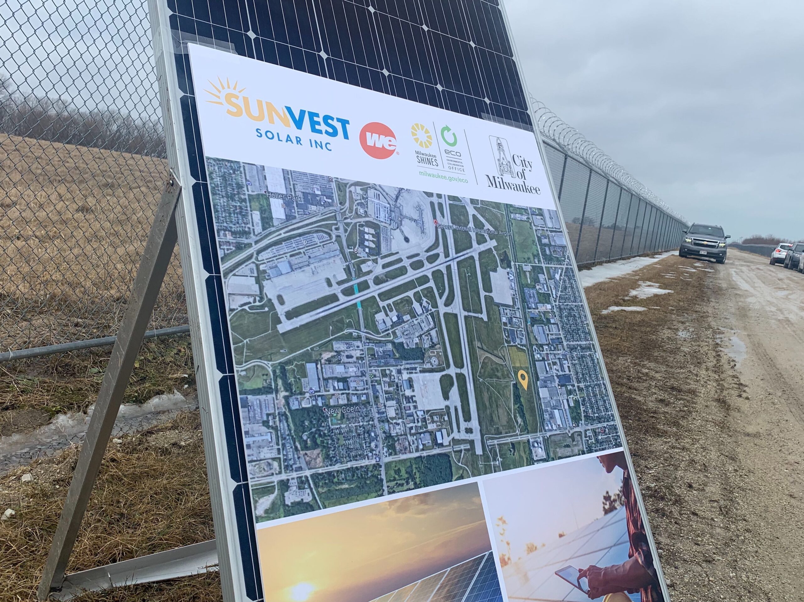 future site of an eight-acre solar energy system in Milwaukee