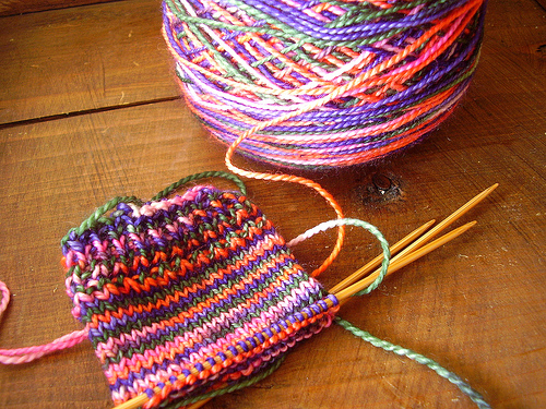 knitting setup