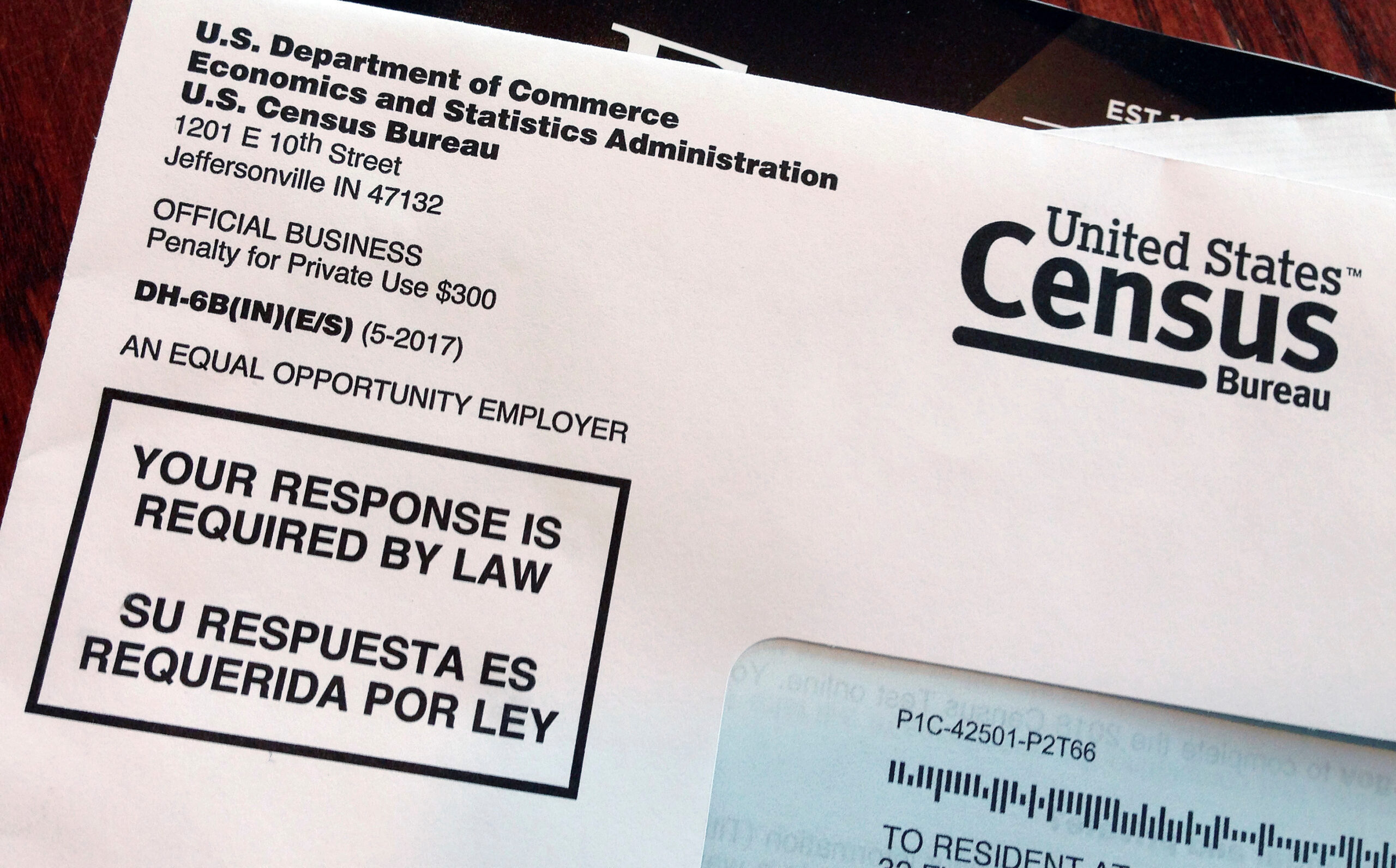 A 2018 census letter