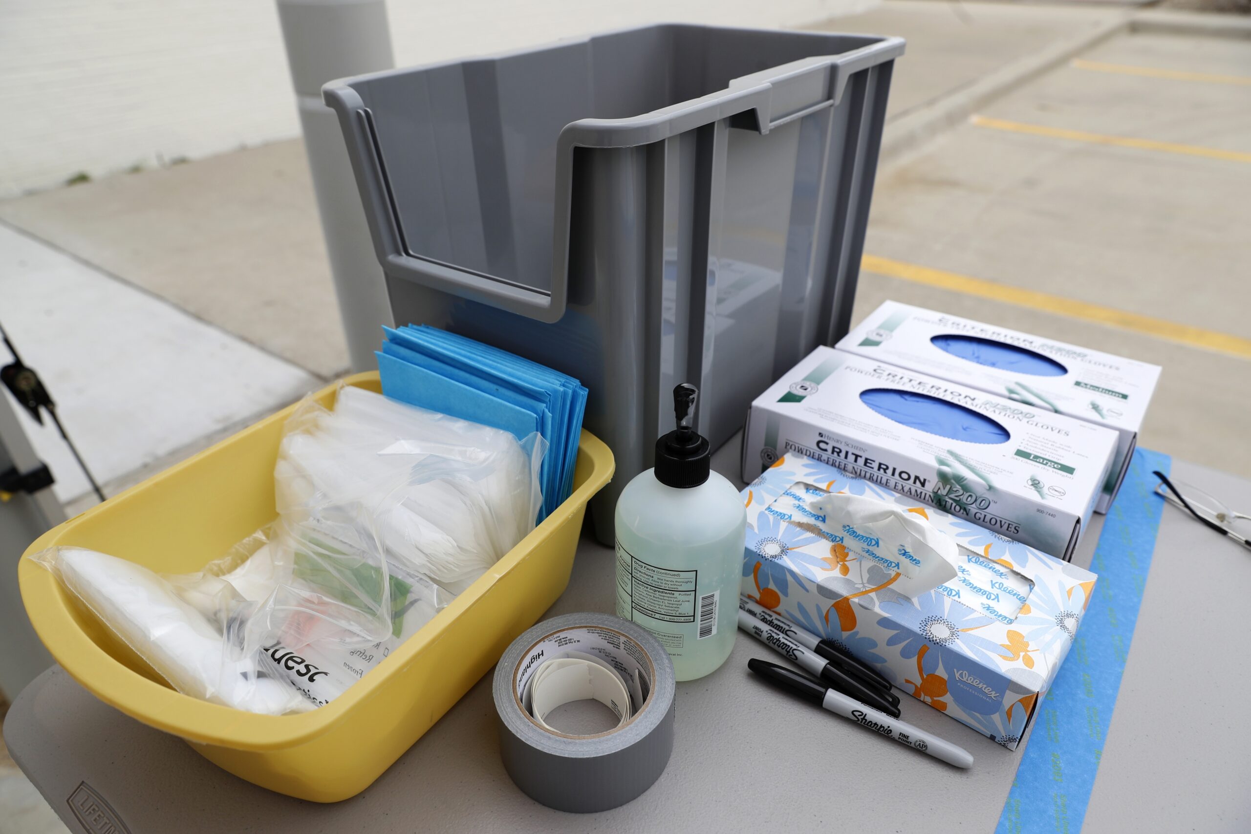 Medical materials needed to conduct a COVID-19 test