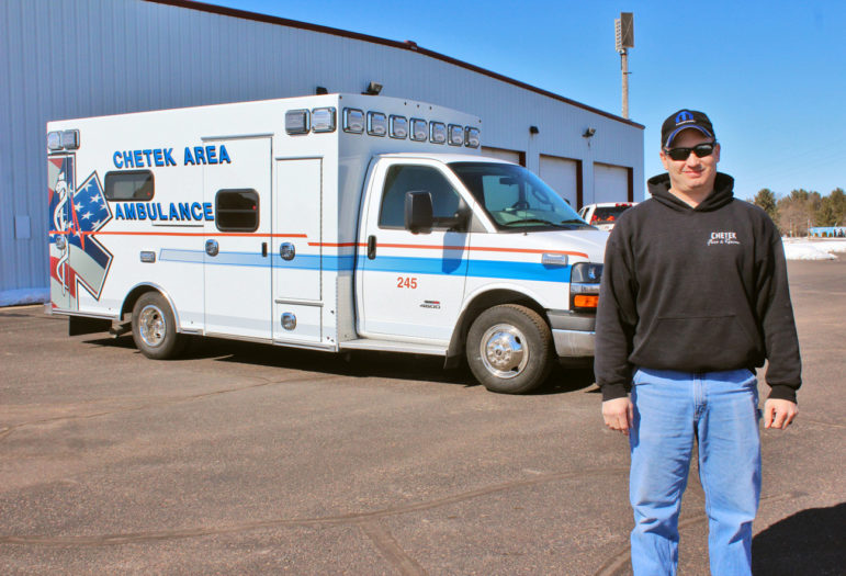 Ryan Olson is director of ambulance services in the Barron County city of Chetek