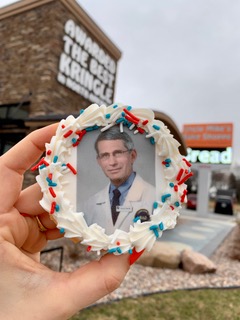 Uncle Mike's Bake Shoppe is offering cookies featuring Dr. Anthony Fauci