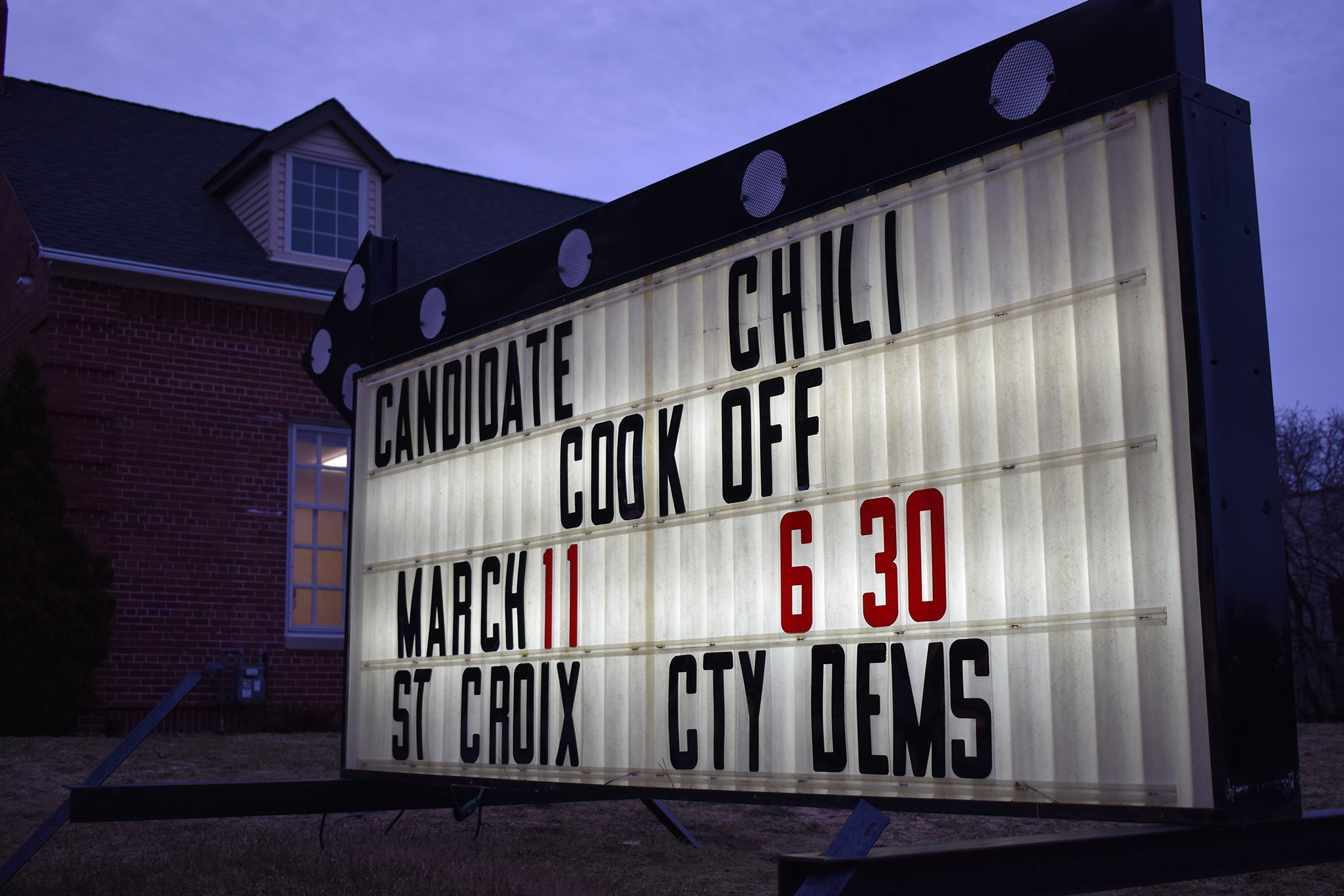 The St. Croix County Democratic Party hosted a chili cookoff and candidate meetup on March 11