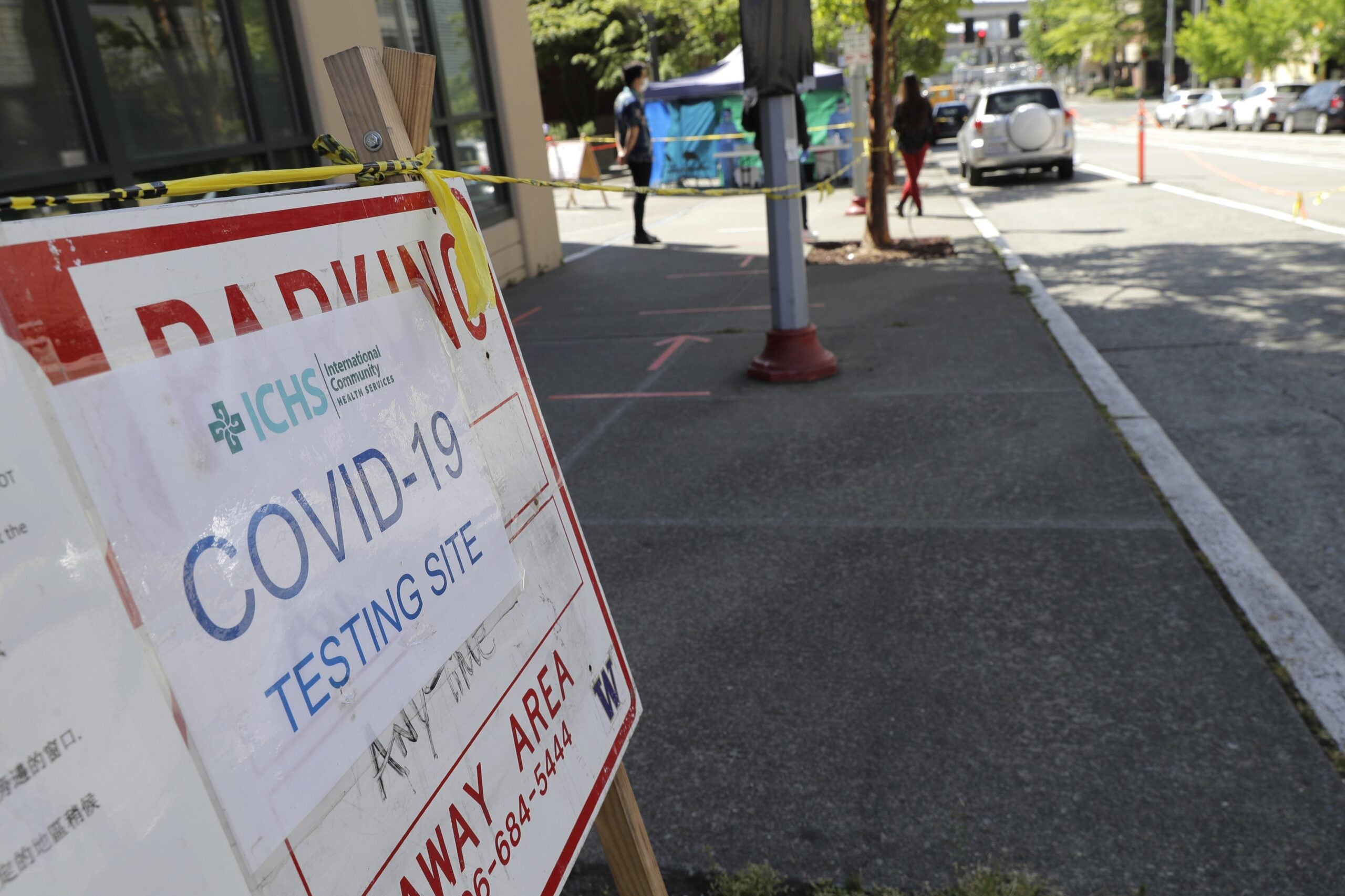 Drive-up and walk-up testing site for COVID-19